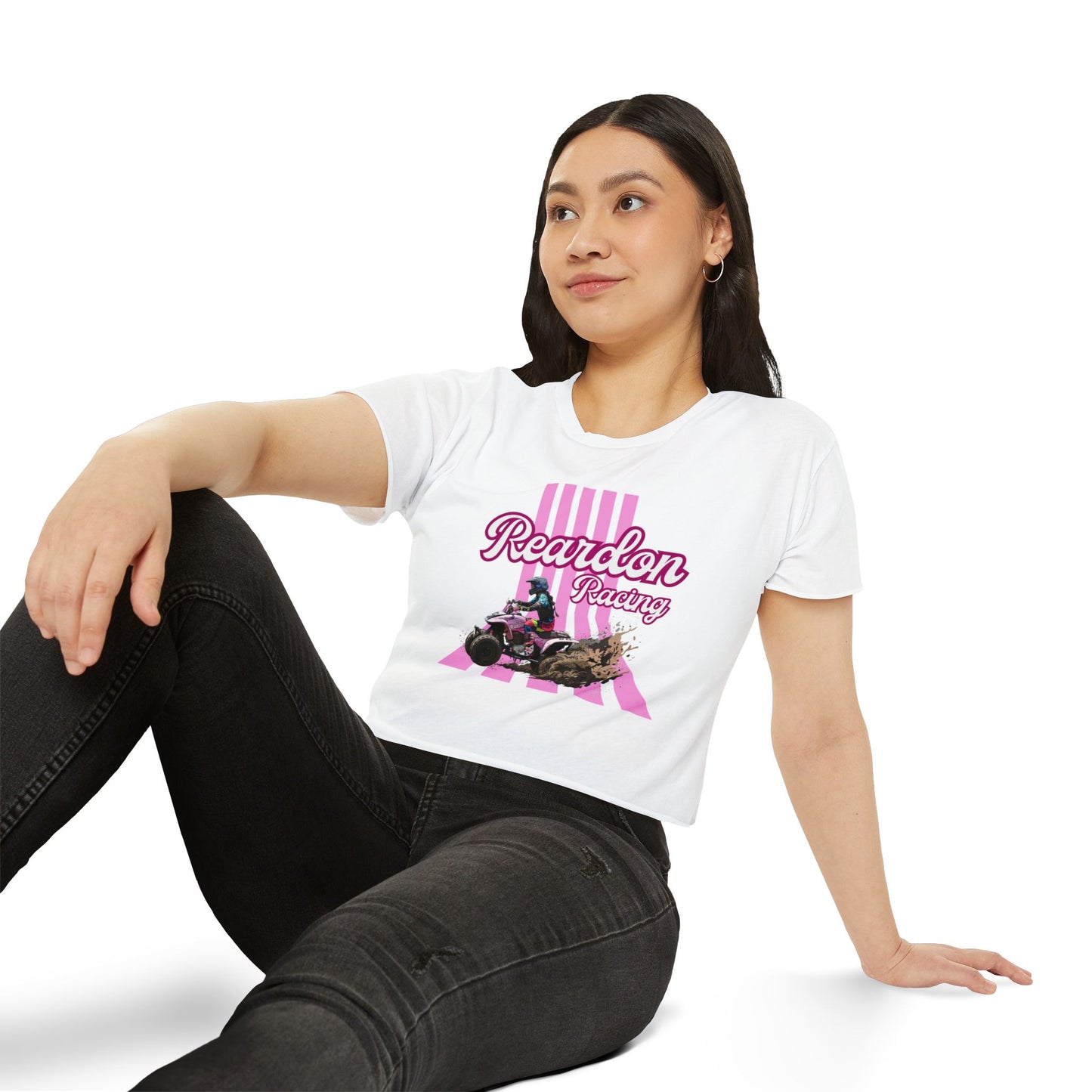 Reardon Racing #3 Crop Top — Women's Festival Racing Graphic