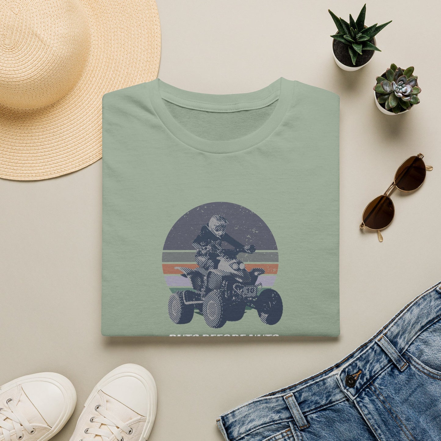 ATV Racing T-Shirt — “Ruts Before Nuts” Honda 400EX Four-Wheeler Rider Tee