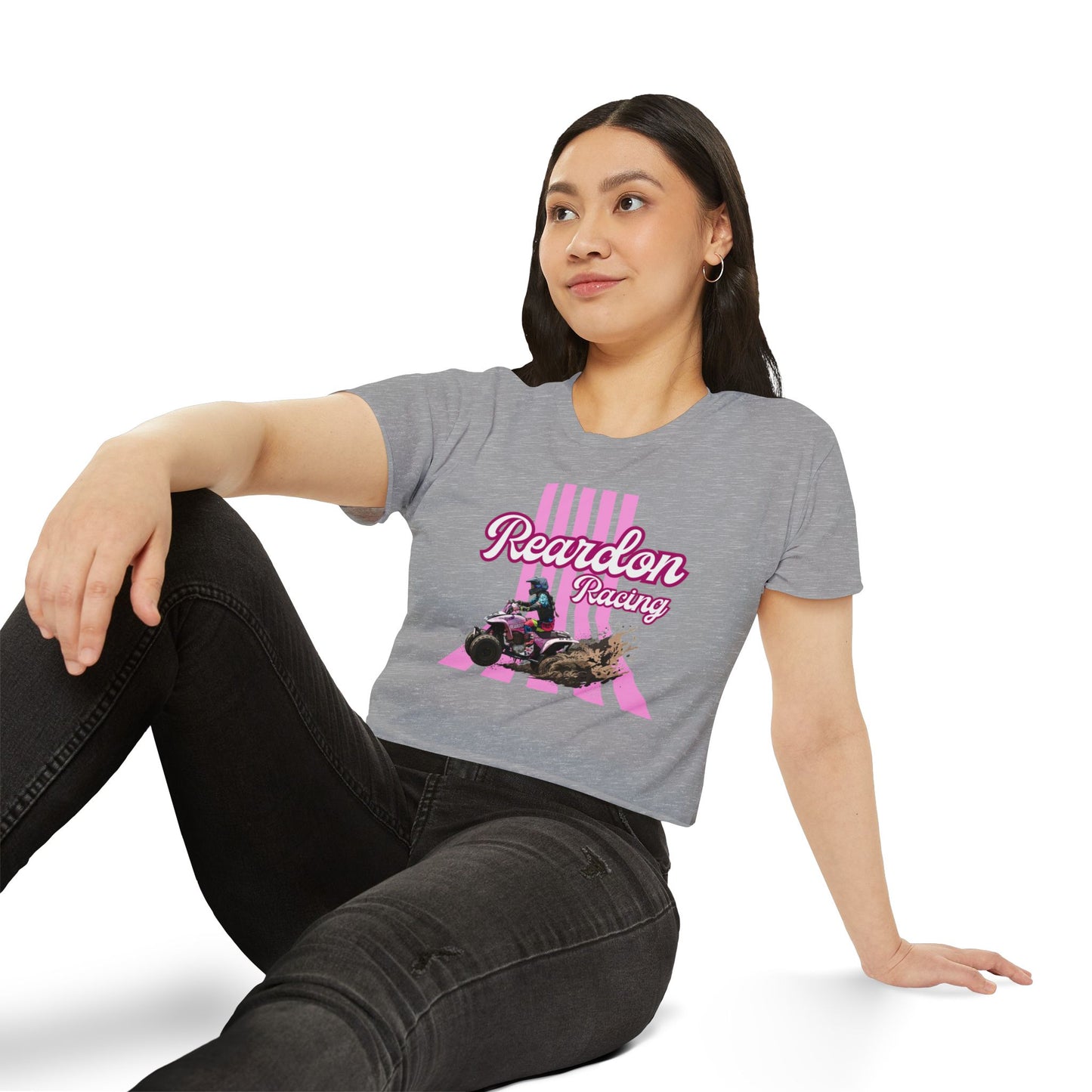 Reardon Racing #3 Crop Top — Women's Festival Racing Graphic