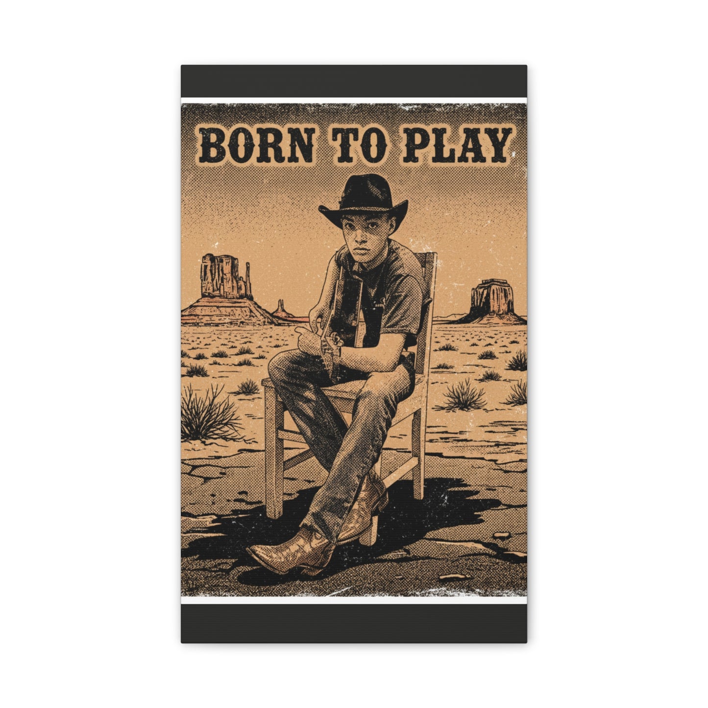 Born to Play Music Festival Ozark Overdrive poster Canvas Stretched | Power of Music wall art