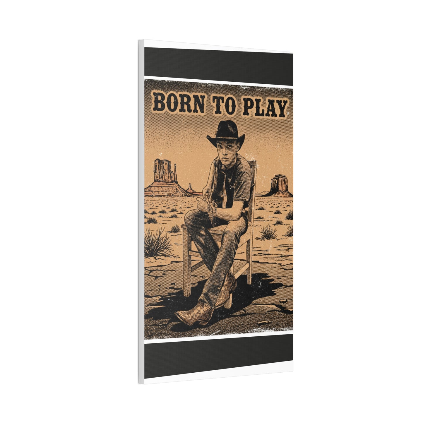 Born to Play Music Festival Ozark Overdrive poster Canvas Stretched | Power of Music wall art