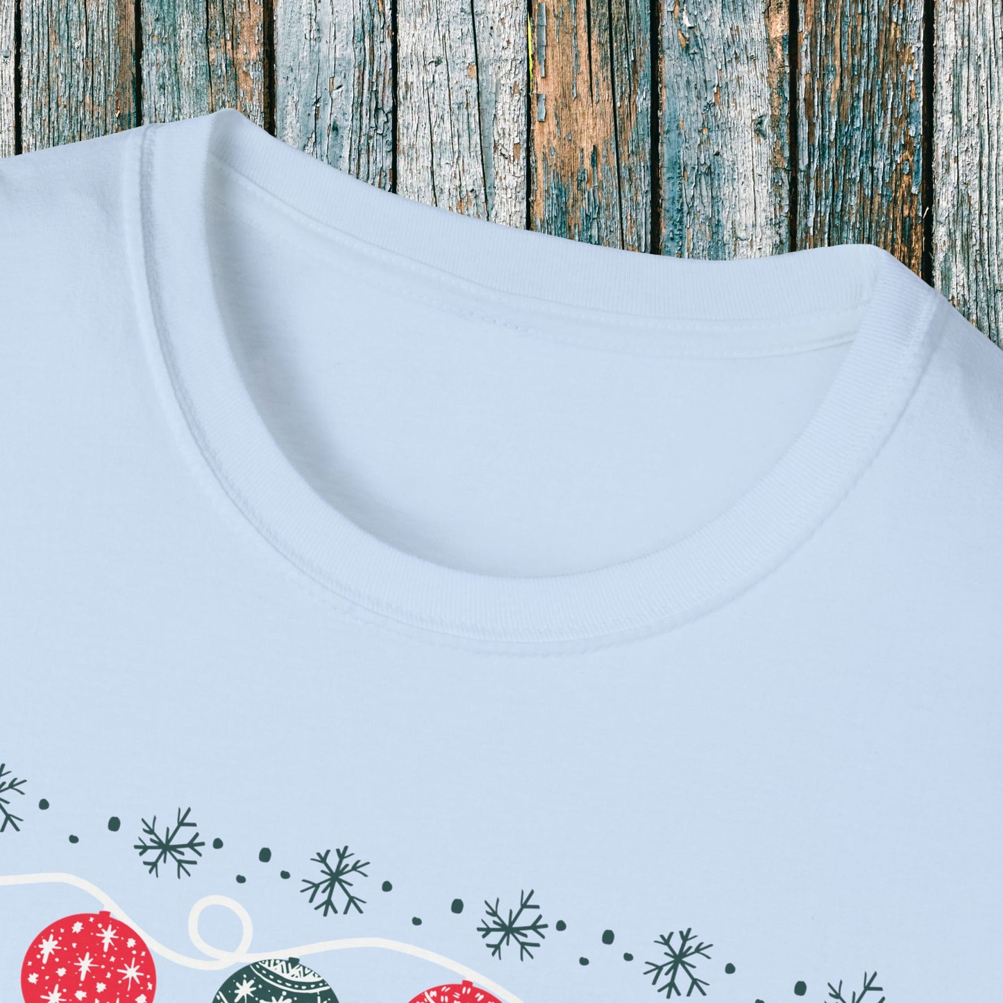Holiday Motocross Racing | Braaap Braaap Festive Ugly Sweater T-Shirt