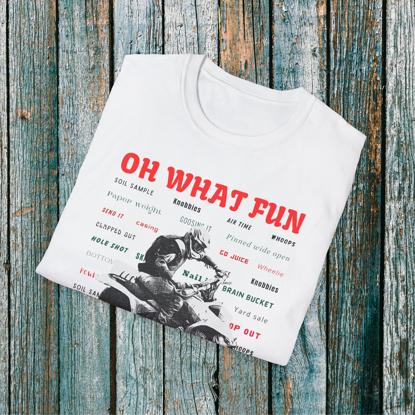 Holiday Fourwheeler Racing Tee Shirt | Honda 400 | Oh What Fun It is to Ride Racing Slang | ATV Ugly Sweater