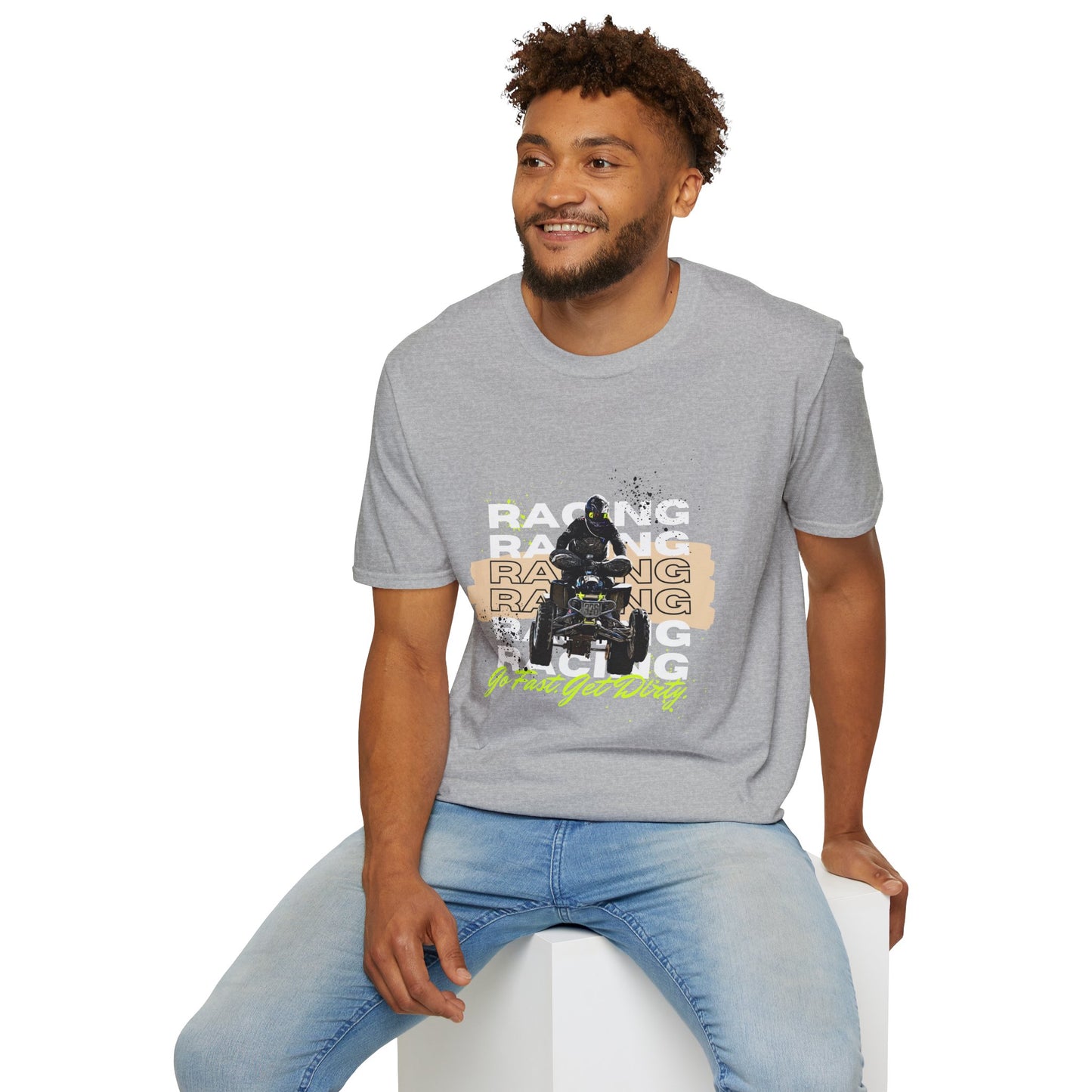 Honda 400 ATV Racing T-Shirt | Go Fast Get Dirty Off-Road Shirt | Four Wheeler Racing