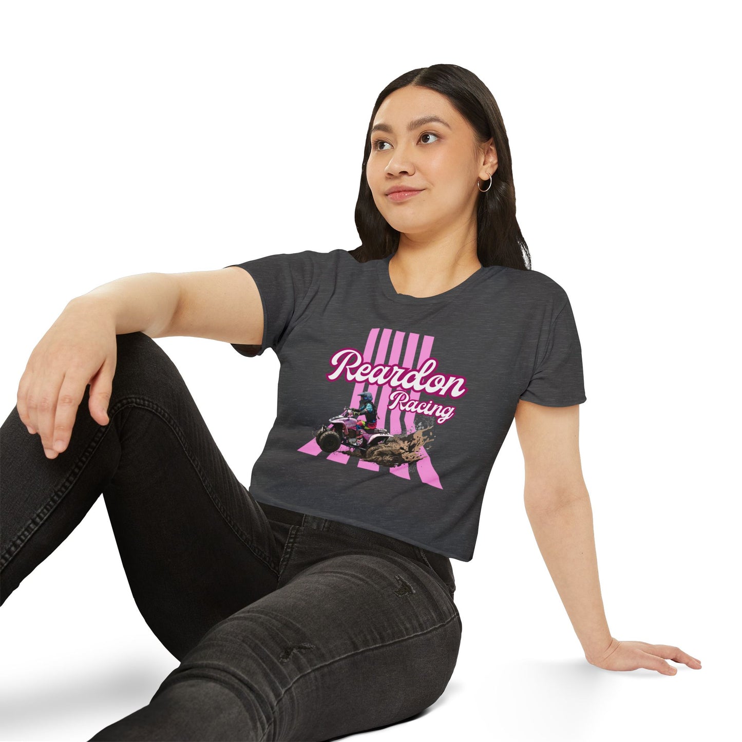 Reardon Racing #3 Crop Top — Women's Festival Racing Graphic