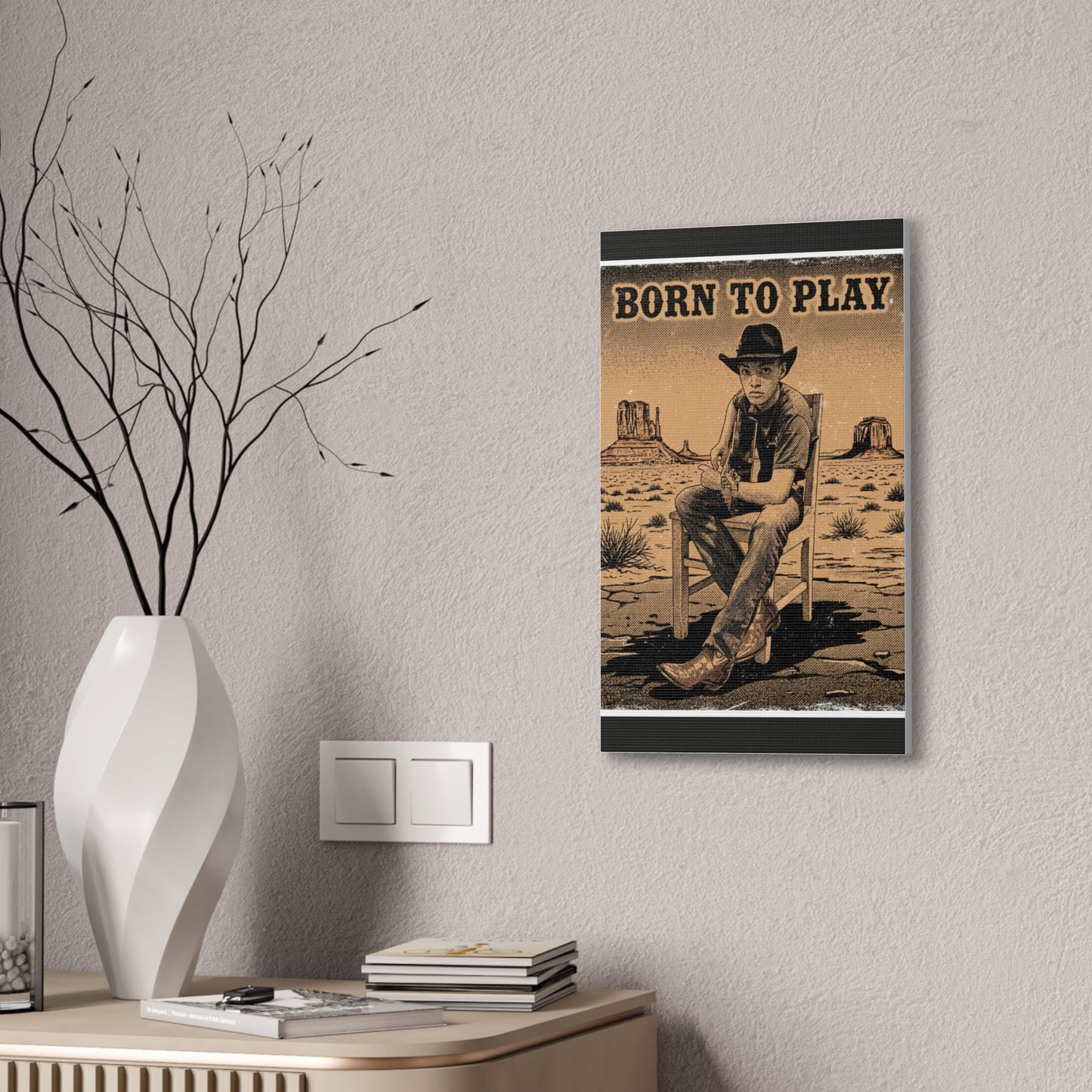 Born to Play Music Festival Ozark Overdrive poster Canvas Stretched | Power of Music wall art