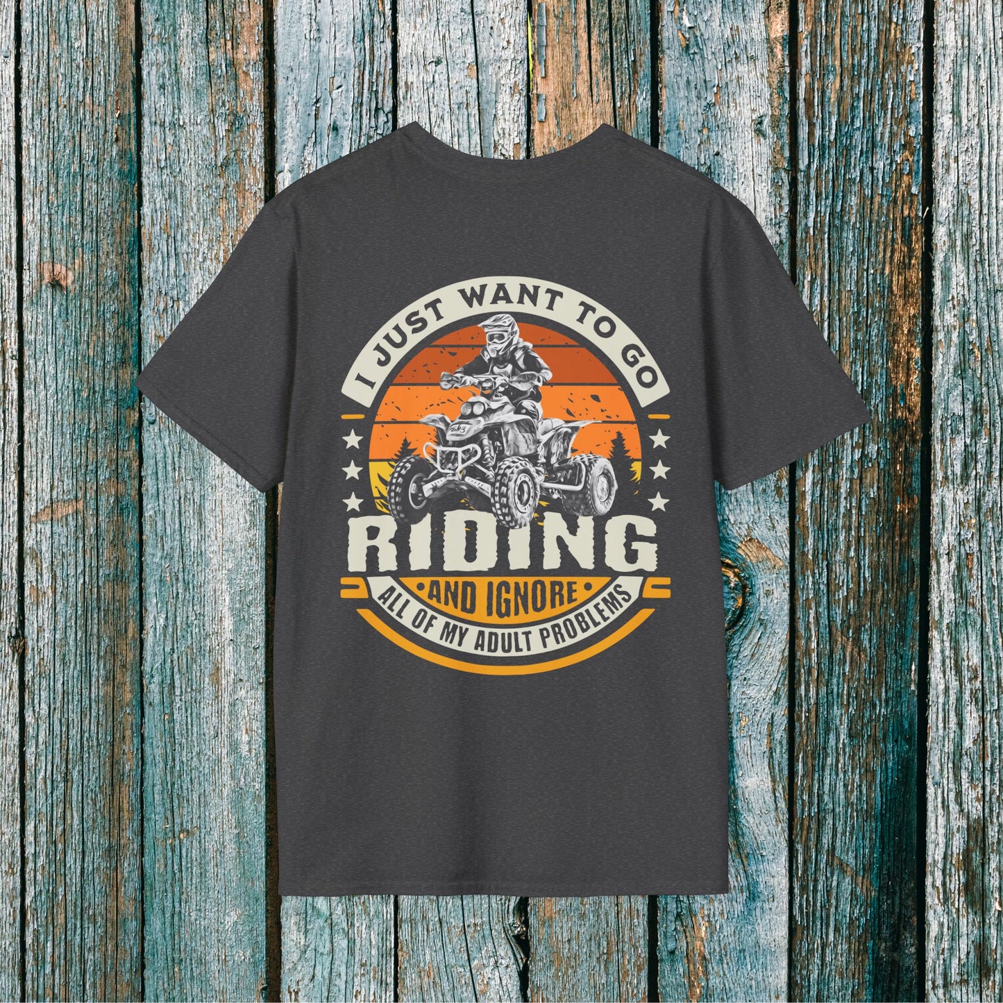 Honda 400EX 'I Just Want to Go Riding and Ignore All My Adult Problems' T-Shirt | ATV Riding shirt