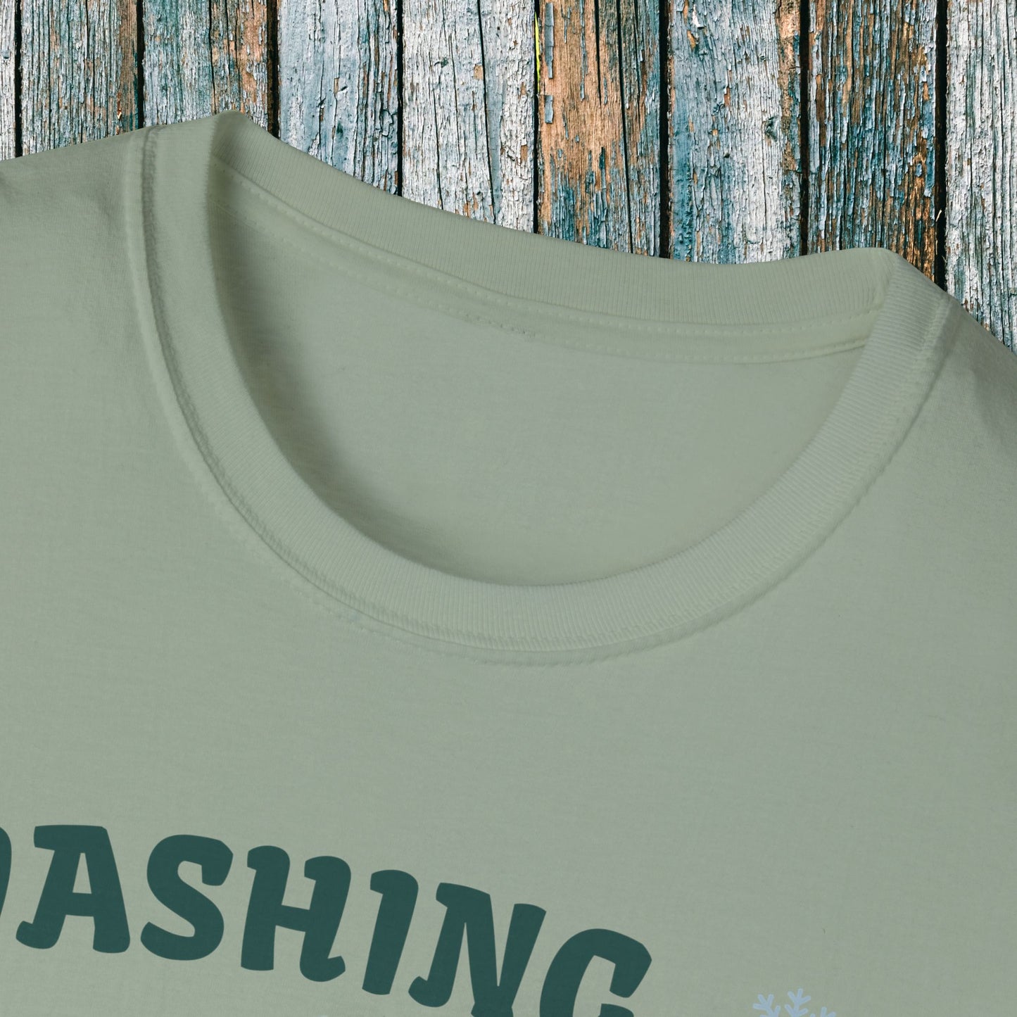 Holiday Fourwheeler Racing Soft Cotton T-Shirt | Dashing Thru the Snow | ATV Ugly Sweater