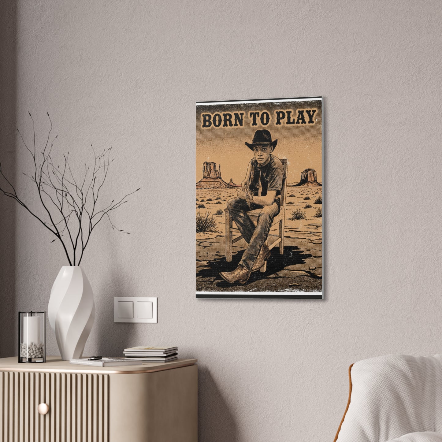 Born to Play Music Festival Ozark Overdrive poster Canvas Stretched | Power of Music wall art