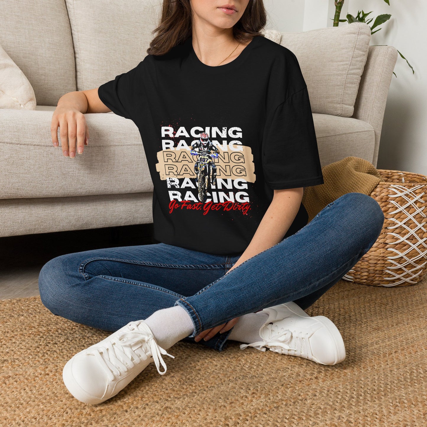 Go Fast Get Dirty KTM 300 Dirt Bike Racing T-Shirt | Motocross Racing Shirt