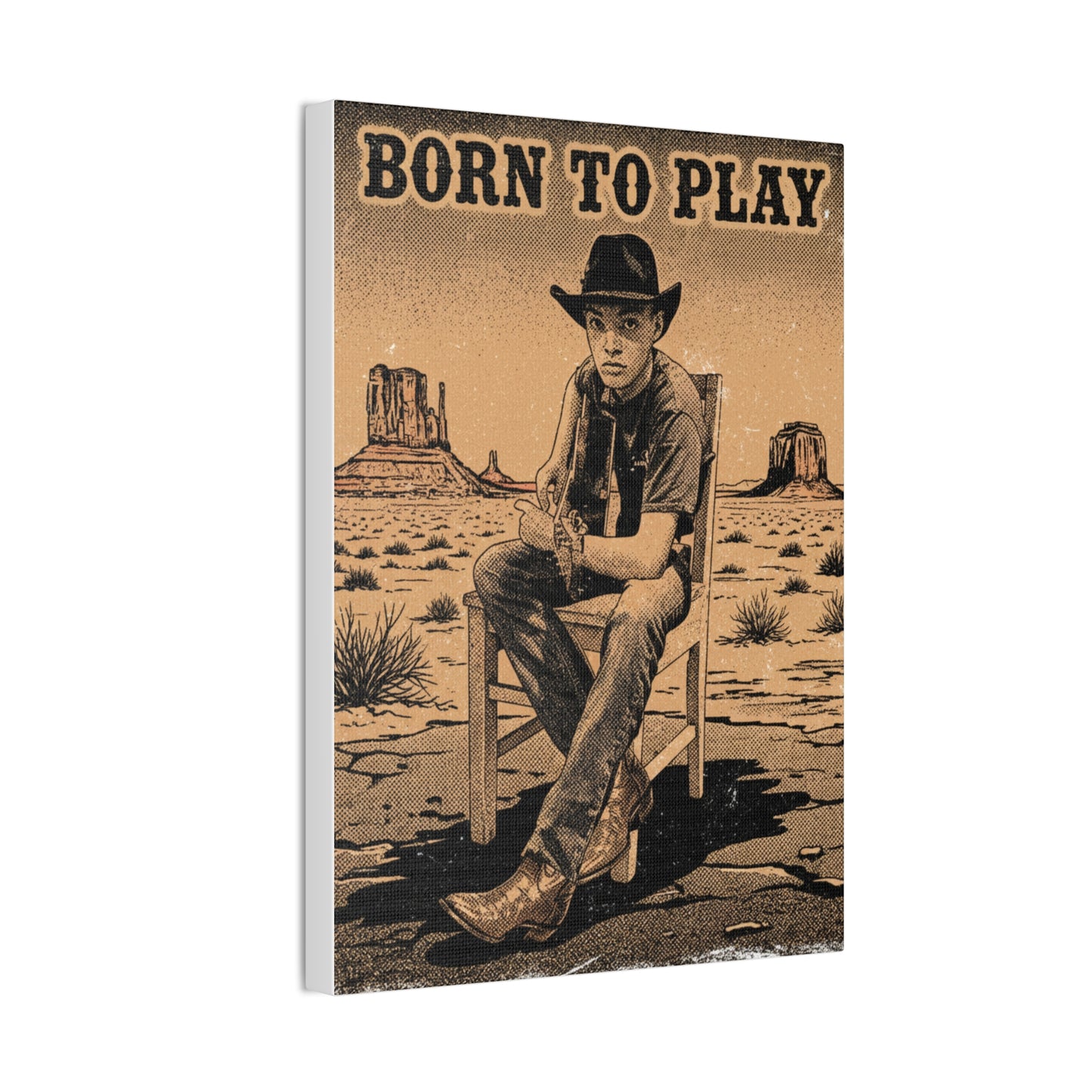 Born to Play Music Festival Ozark Overdrive poster Canvas Stretched | Power of Music wall art