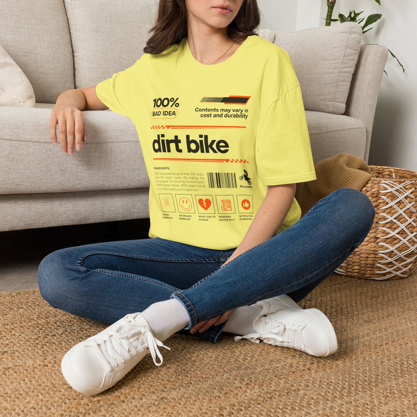Dirt Bike Ingredients T-Shirt | Funny Motocross Men's Riding Shirt