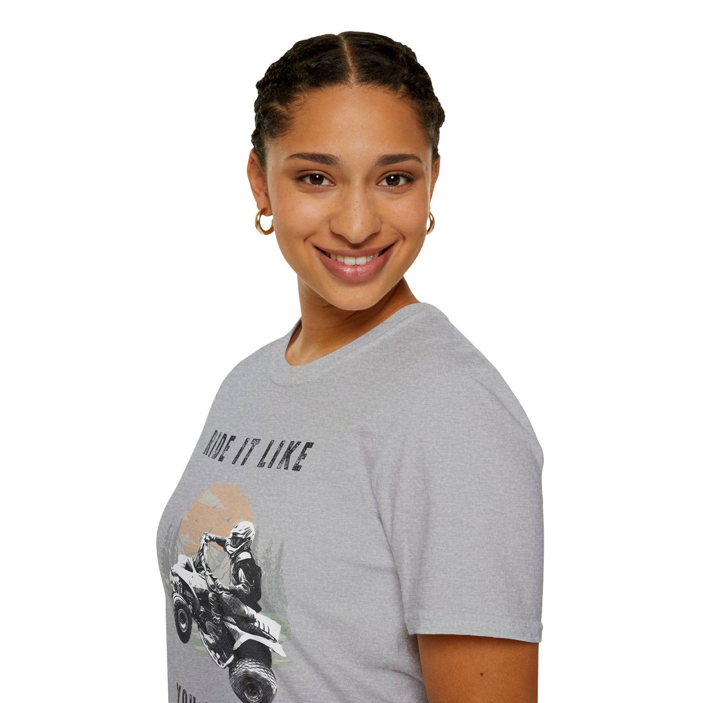 Ride It Like You Stole It ATV T-Shirt | Man on Honda 400 EX Four-Wheeler Tee
