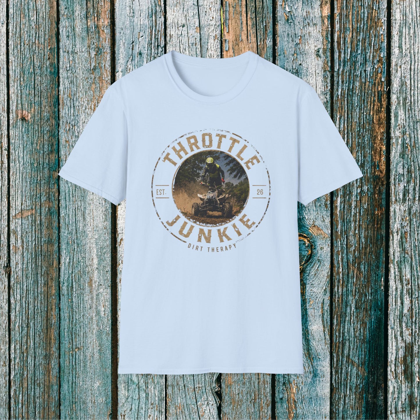 Vintage Trottle Junkie Dirt Therapy Shirt | Honda 450 ATV Racing | AXC Arkansas Pro Racing Series | Dickerson