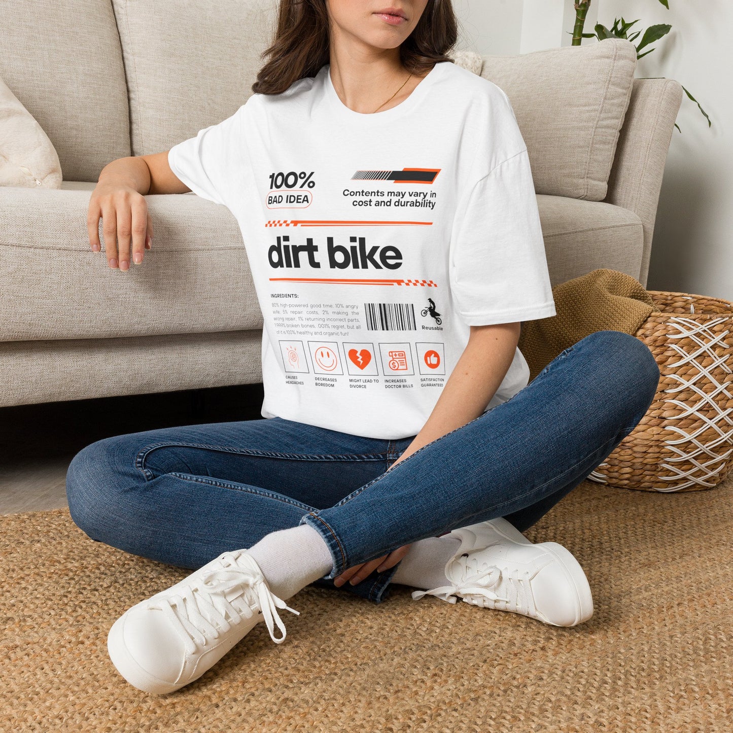 Dirt Bike Ingredients T-Shirt | Funny Motocross Men's Riding Shirt