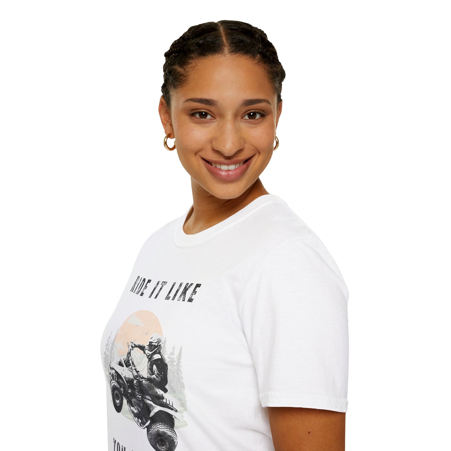 Ride It Like You Stole It ATV T-Shirt | Man on Honda 400 EX Four-Wheeler Tee