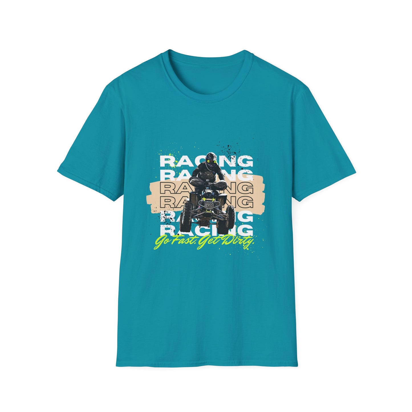 Honda 400 ATV Racing T-Shirt | Go Fast Get Dirty Off-Road Shirt | Four Wheeler Racing