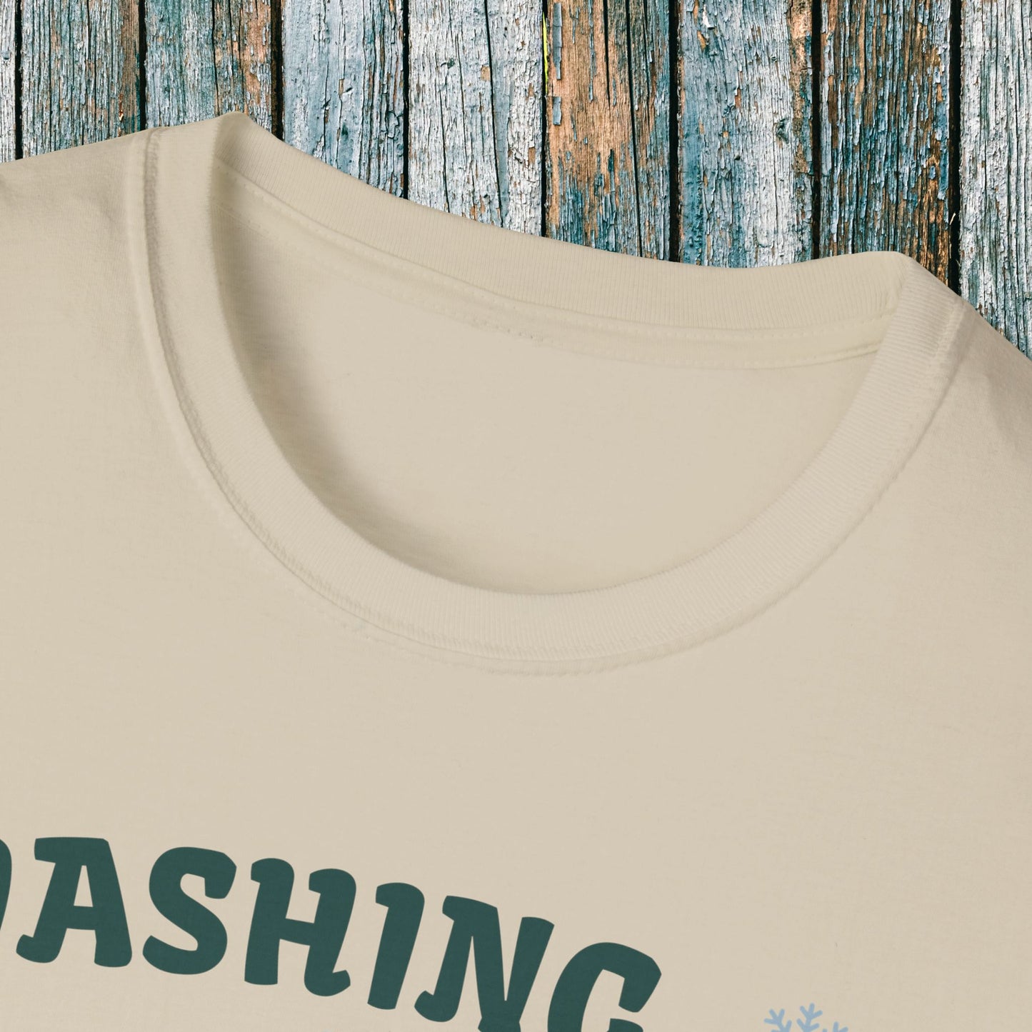 Holiday Fourwheeler Racing Soft Cotton T-Shirt | Dashing Thru the Snow | ATV Ugly Sweater