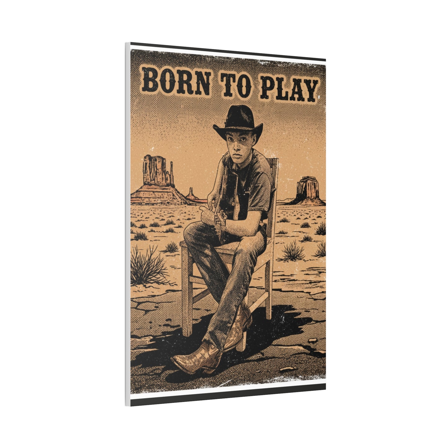 Born to Play Music Festival Ozark Overdrive poster Canvas Stretched | Power of Music wall art