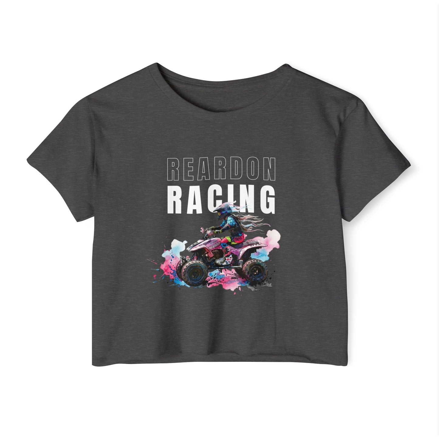 Reardon Racing #4 Crop Top — Women's Festival Racing Graphic