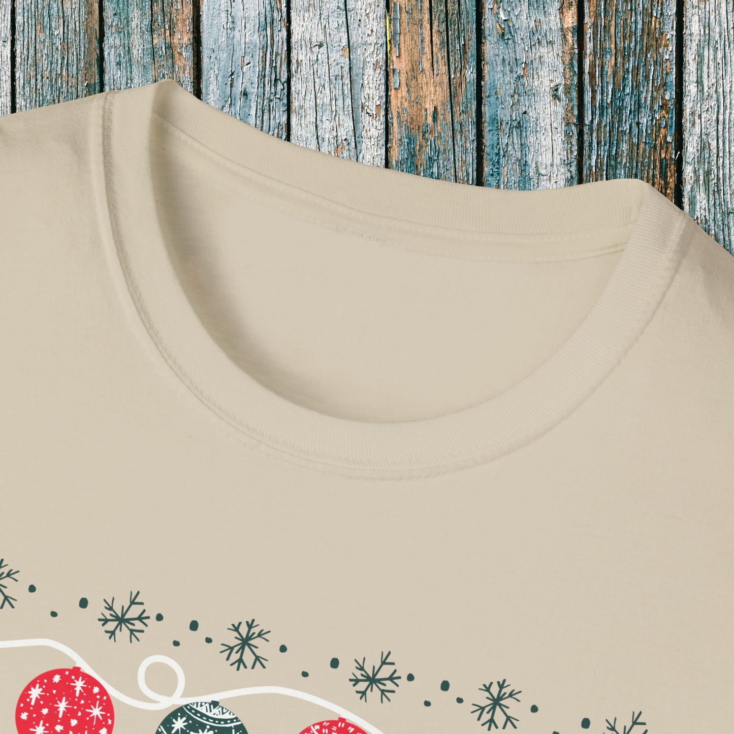 Holiday Motocross Racing | Braaap Braaap Festive Ugly Sweater T-Shirt