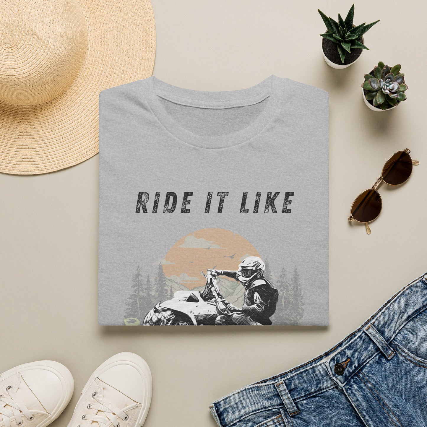 Ride It Like You Stole It ATV T-Shirt | Man on Honda 400 EX Four-Wheeler Tee