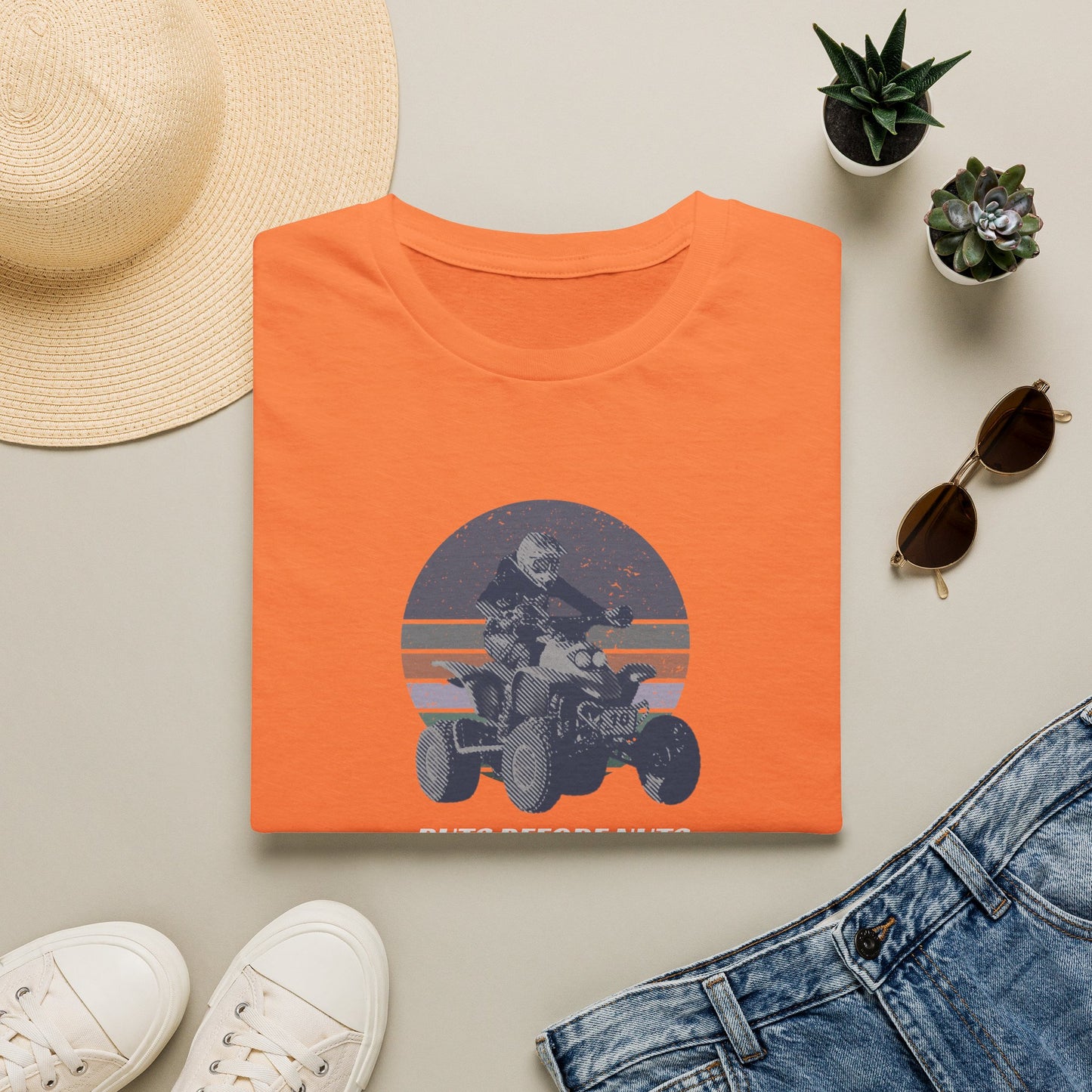 ATV Racing T-Shirt — “Ruts Before Nuts” Honda 400EX Four-Wheeler Rider Tee