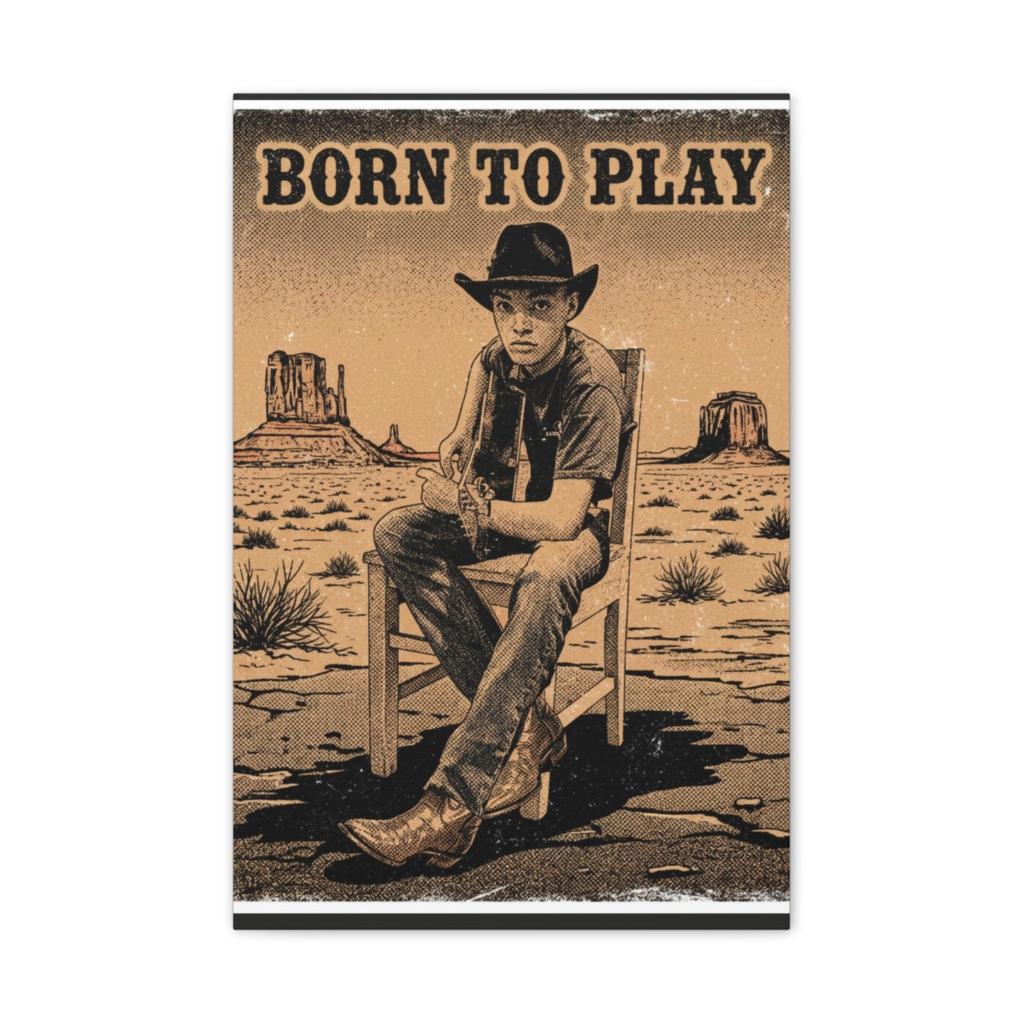 Born to Play Music Festival Ozark Overdrive poster Canvas Stretched | Power of Music wall art