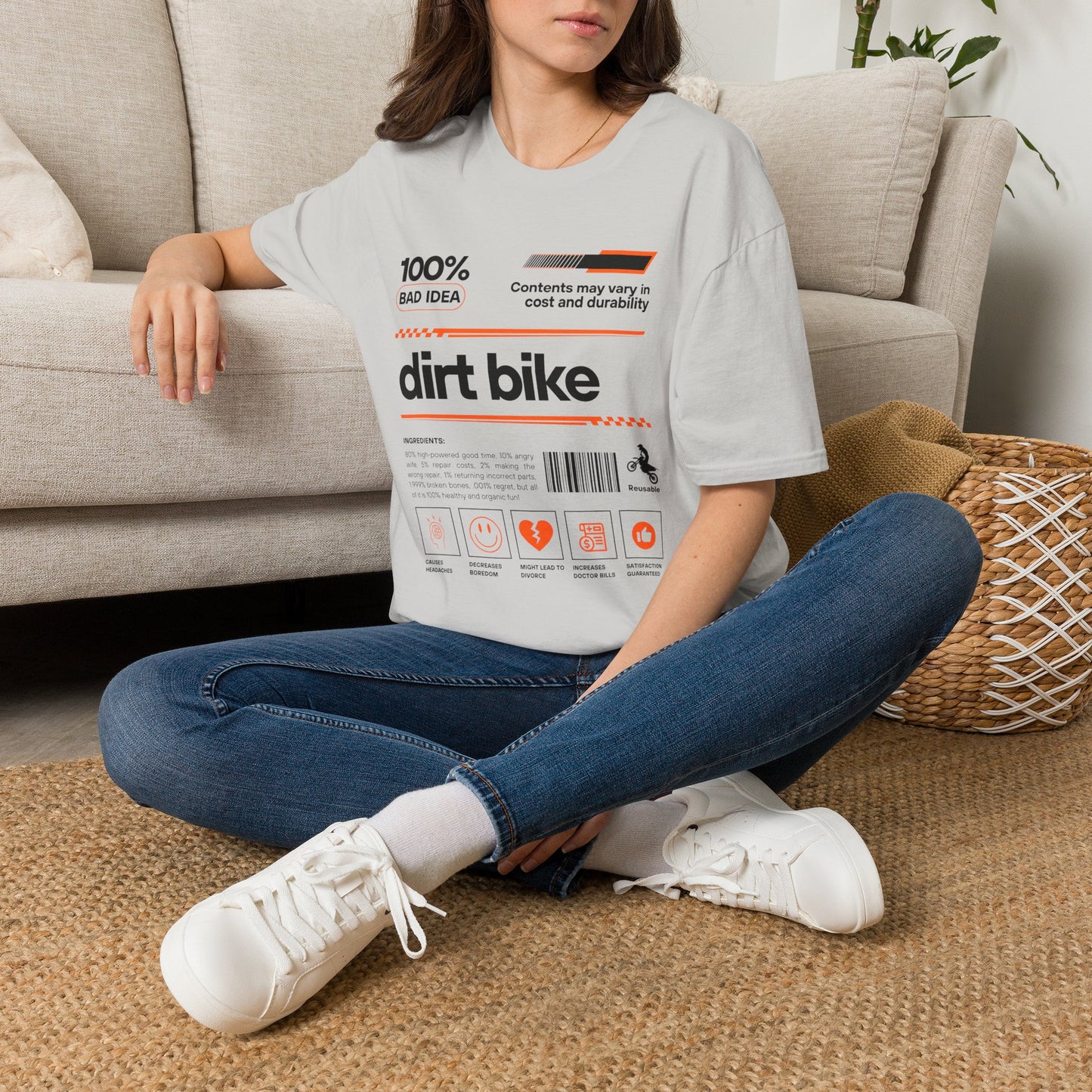 Dirt Bike Ingredients T-Shirt | Funny Motocross Men's Riding Shirt