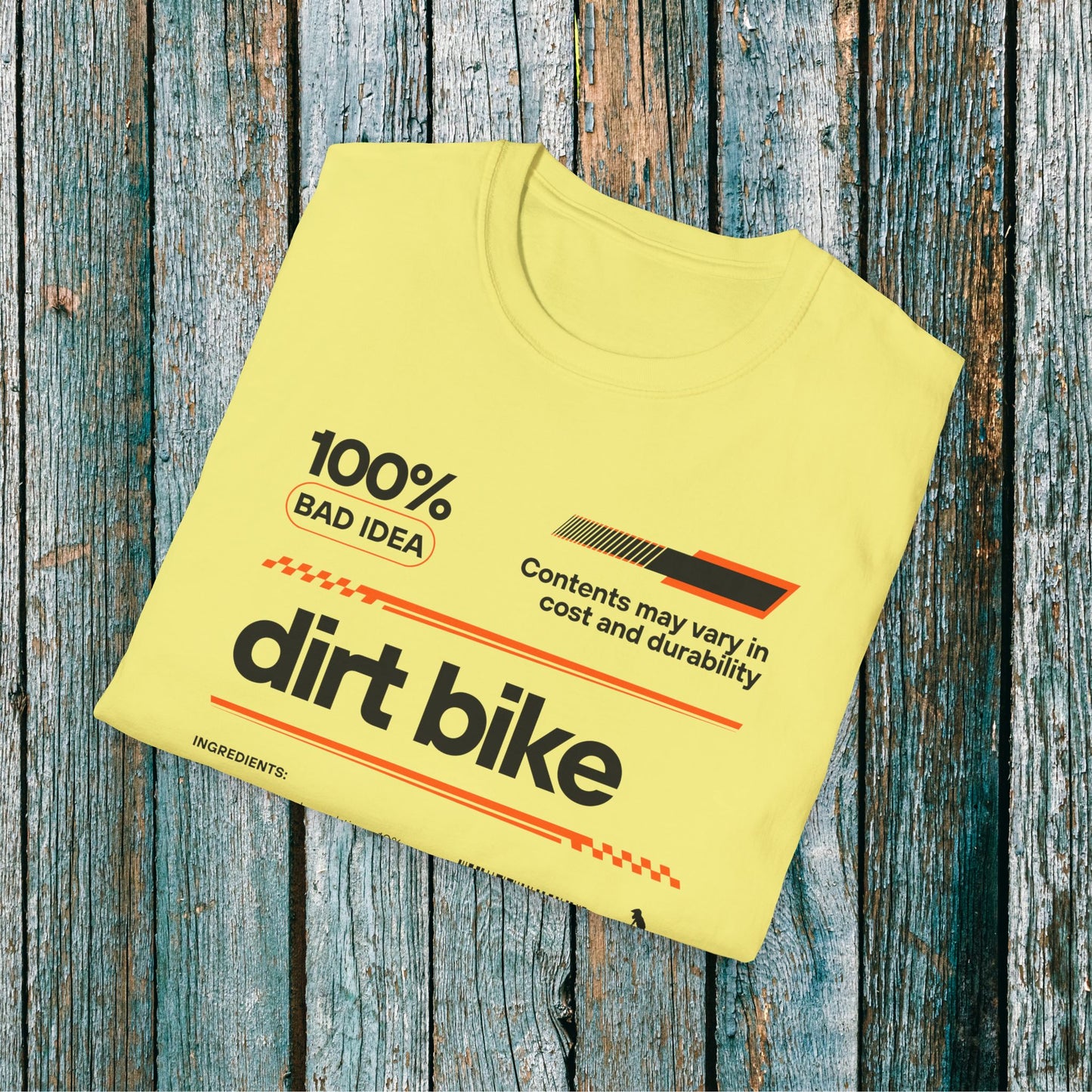 Dirt Bike Ingredients T-Shirt | Funny Motocross Men's Riding Shirt