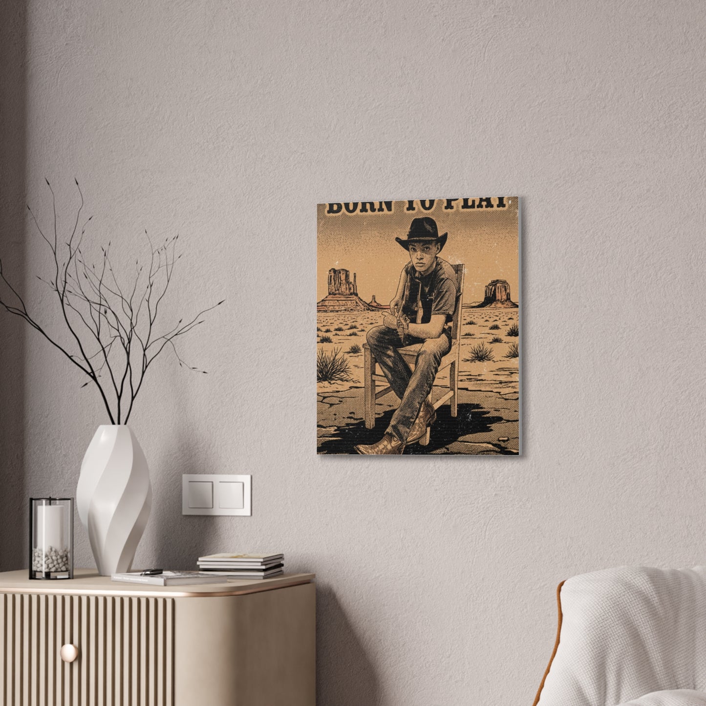 Born to Play Music Festival Ozark Overdrive poster Canvas Stretched | Power of Music wall art