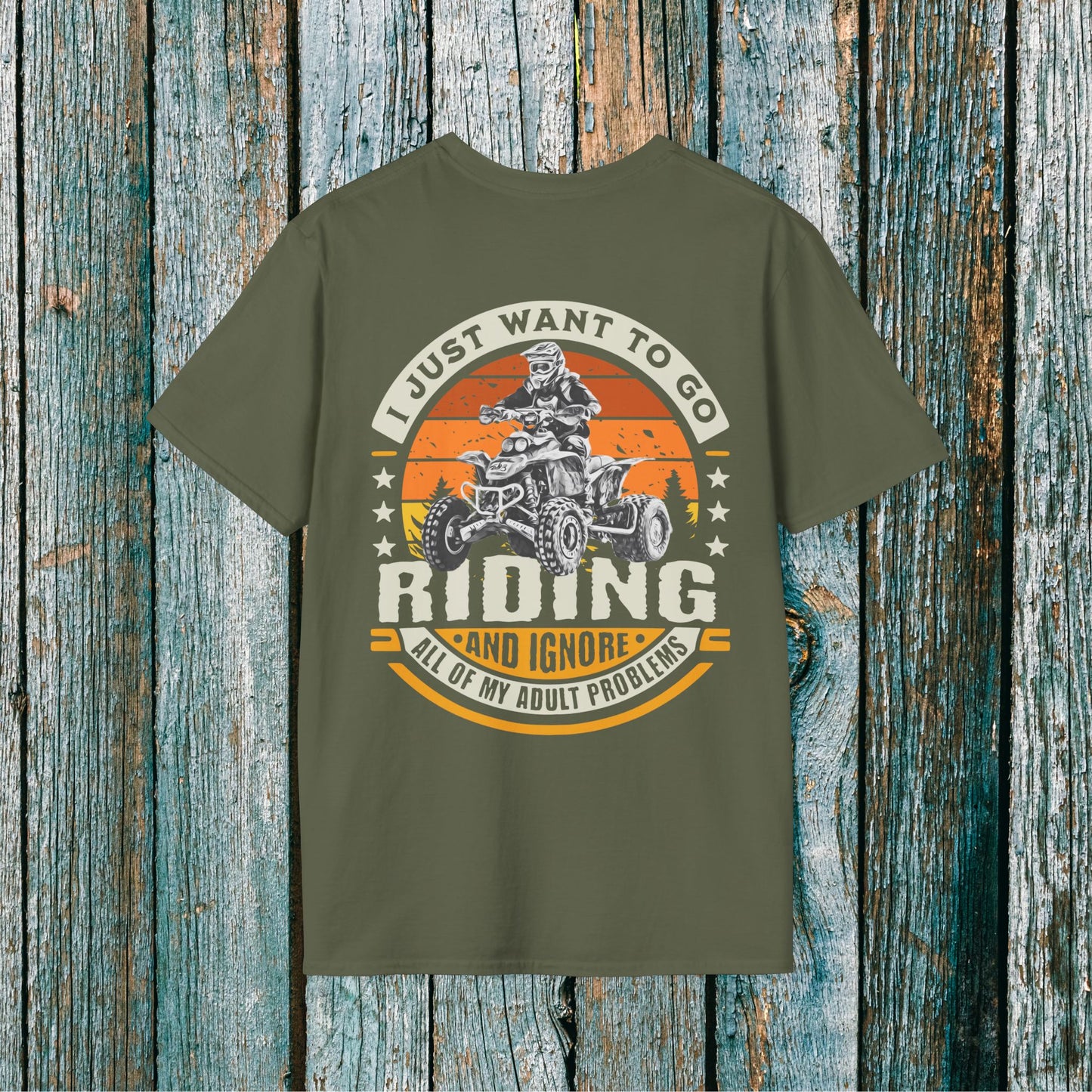 Honda 400EX 'I Just Want to Go Riding and Ignore All My Adult Problems' T-Shirt | ATV Riding shirt