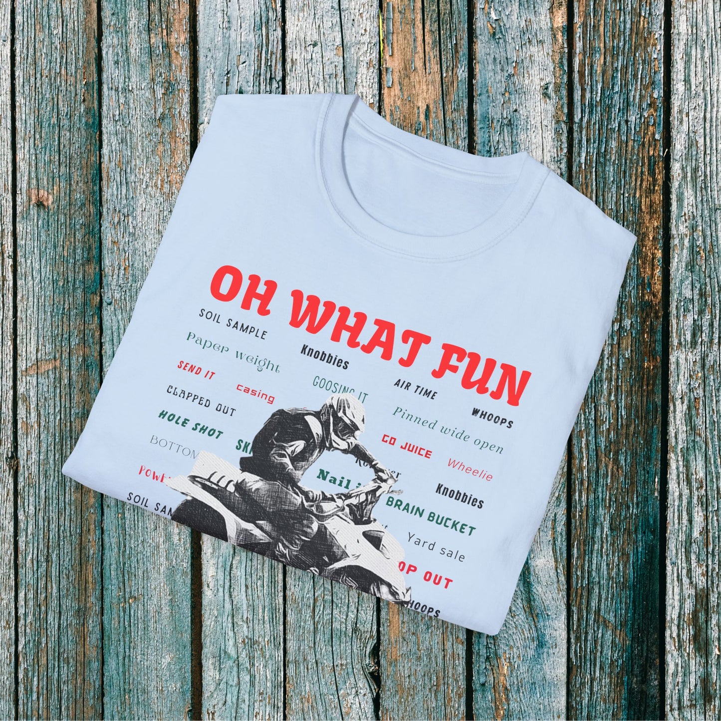 Holiday Fourwheeler Racing Tee Shirt | Honda 400 | Oh What Fun It is to Ride Racing Slang | ATV Ugly Sweater