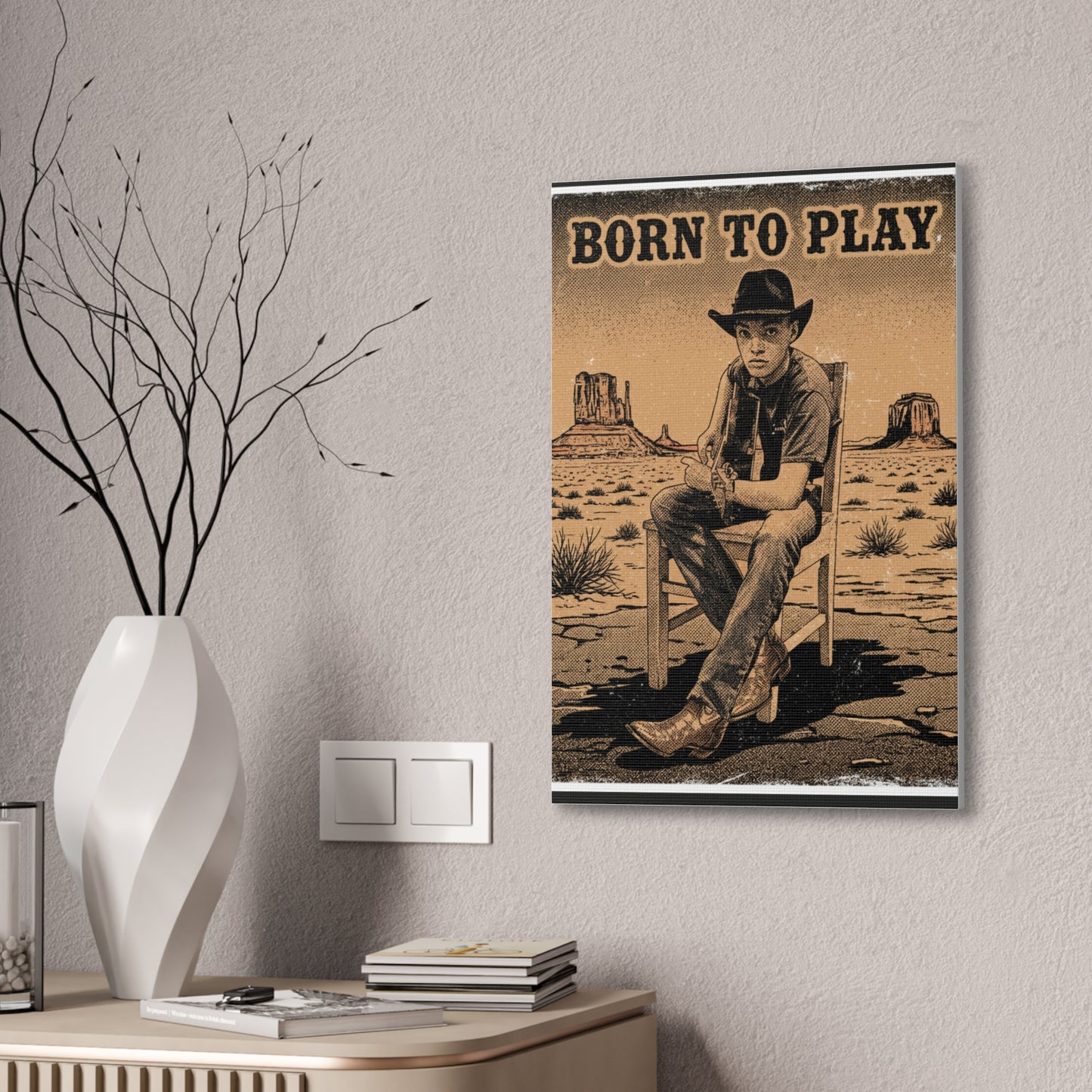 Born to Play Music Festival Ozark Overdrive poster Canvas Stretched | Power of Music wall art