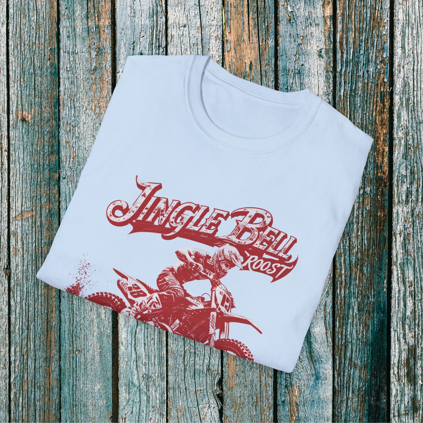 Holiday Motocross Racing Ugly Sweater | Jingle Bell Roost T-Shirt