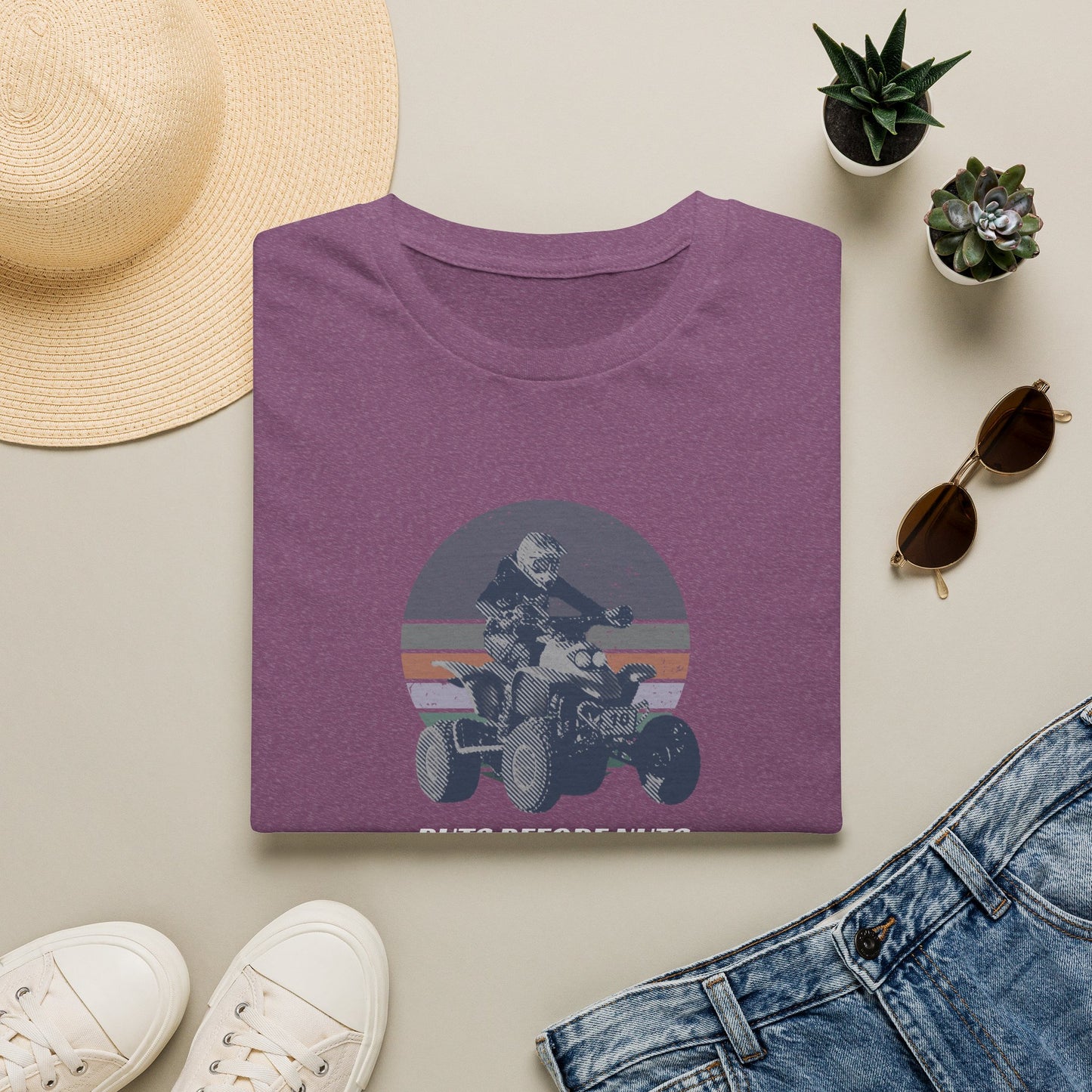 ATV Racing T-Shirt — “Ruts Before Nuts” Honda 400EX Four-Wheeler Rider Tee