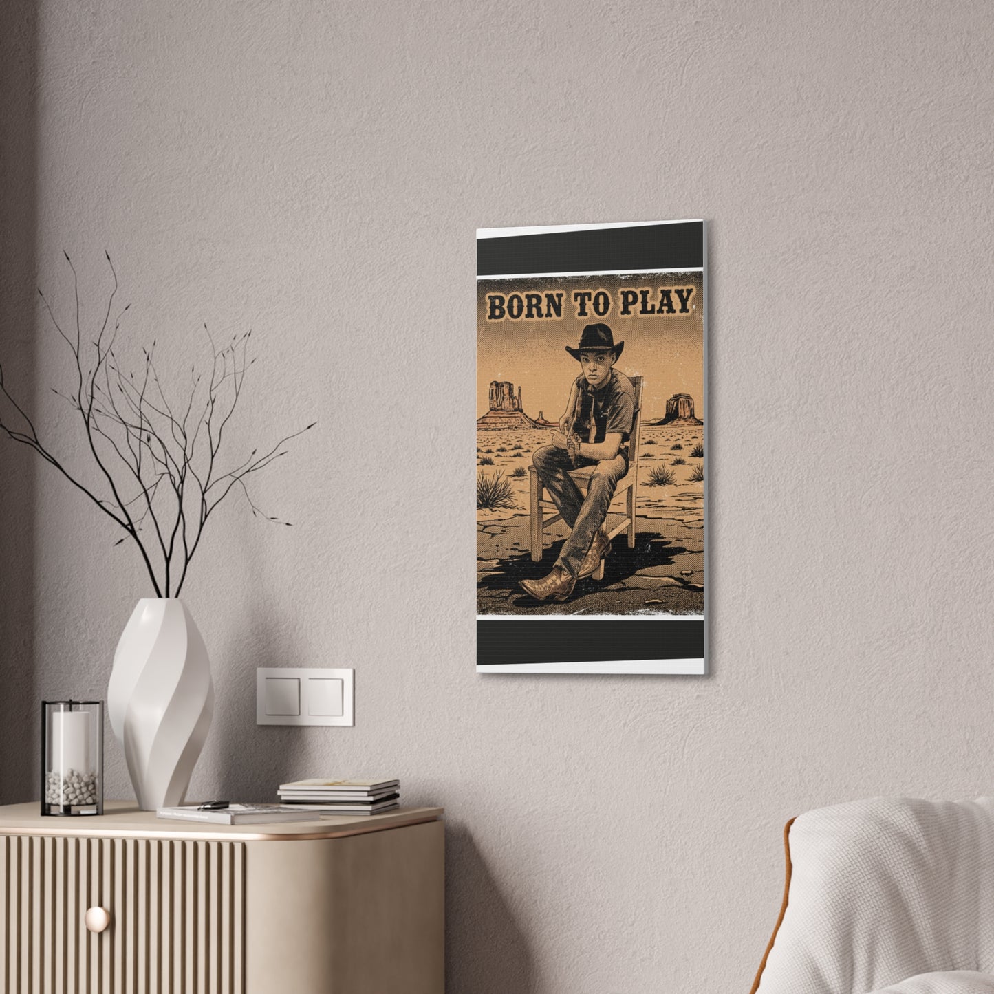 Born to Play Music Festival Ozark Overdrive poster Canvas Stretched | Power of Music wall art