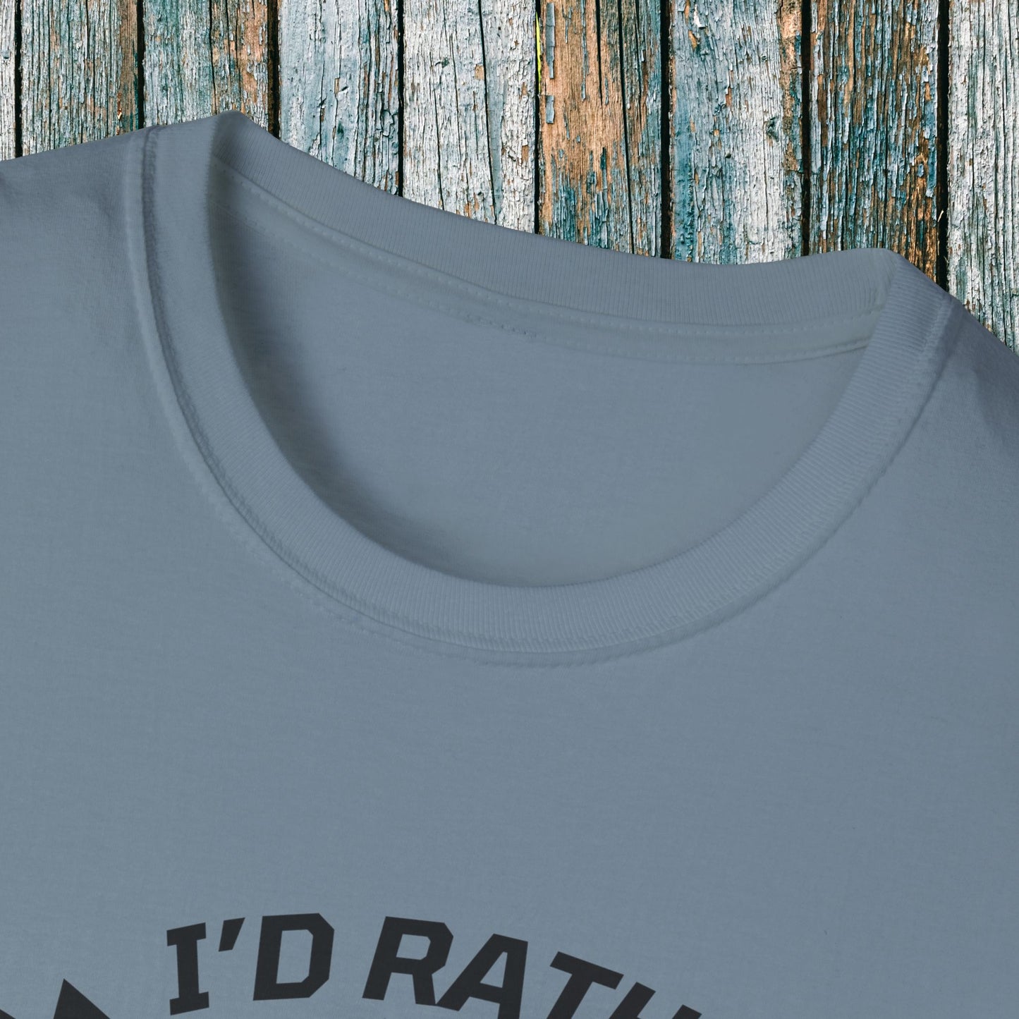 Holiday Christmas ATV T-Shirt | Honda 400 | Ugly Sweater Design says "I'd Rather be Riding"