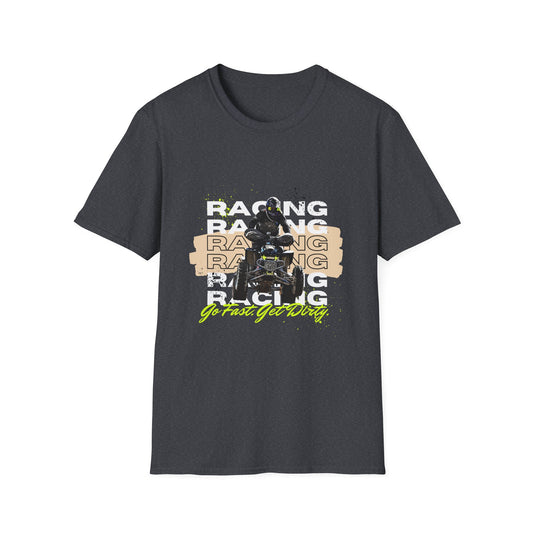 Honda 400 ATV Racing T-Shirt | Go Fast Get Dirty Off-Road Shirt | Four Wheeler Racing