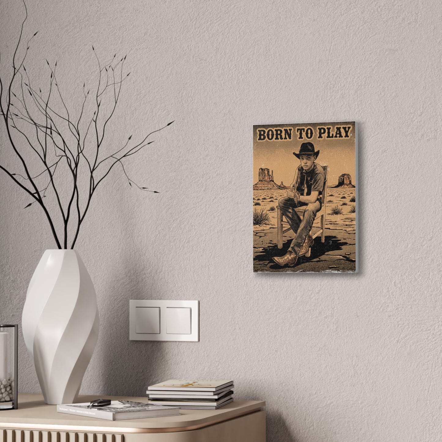 Born to Play Music Festival Ozark Overdrive poster Canvas Stretched | Power of Music wall art