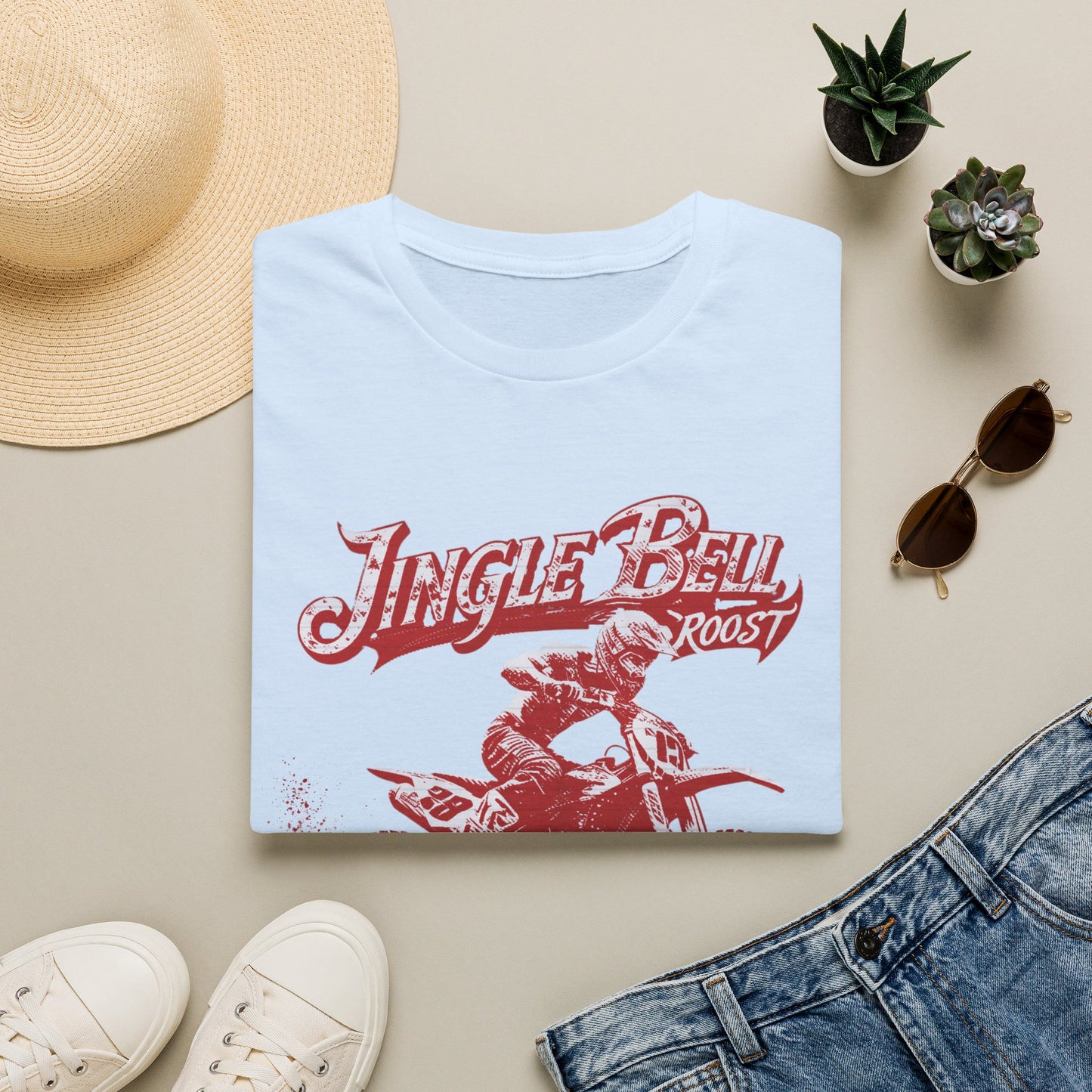Holiday Motocross Racing Ugly Sweater | Jingle Bell Roost T-Shirt