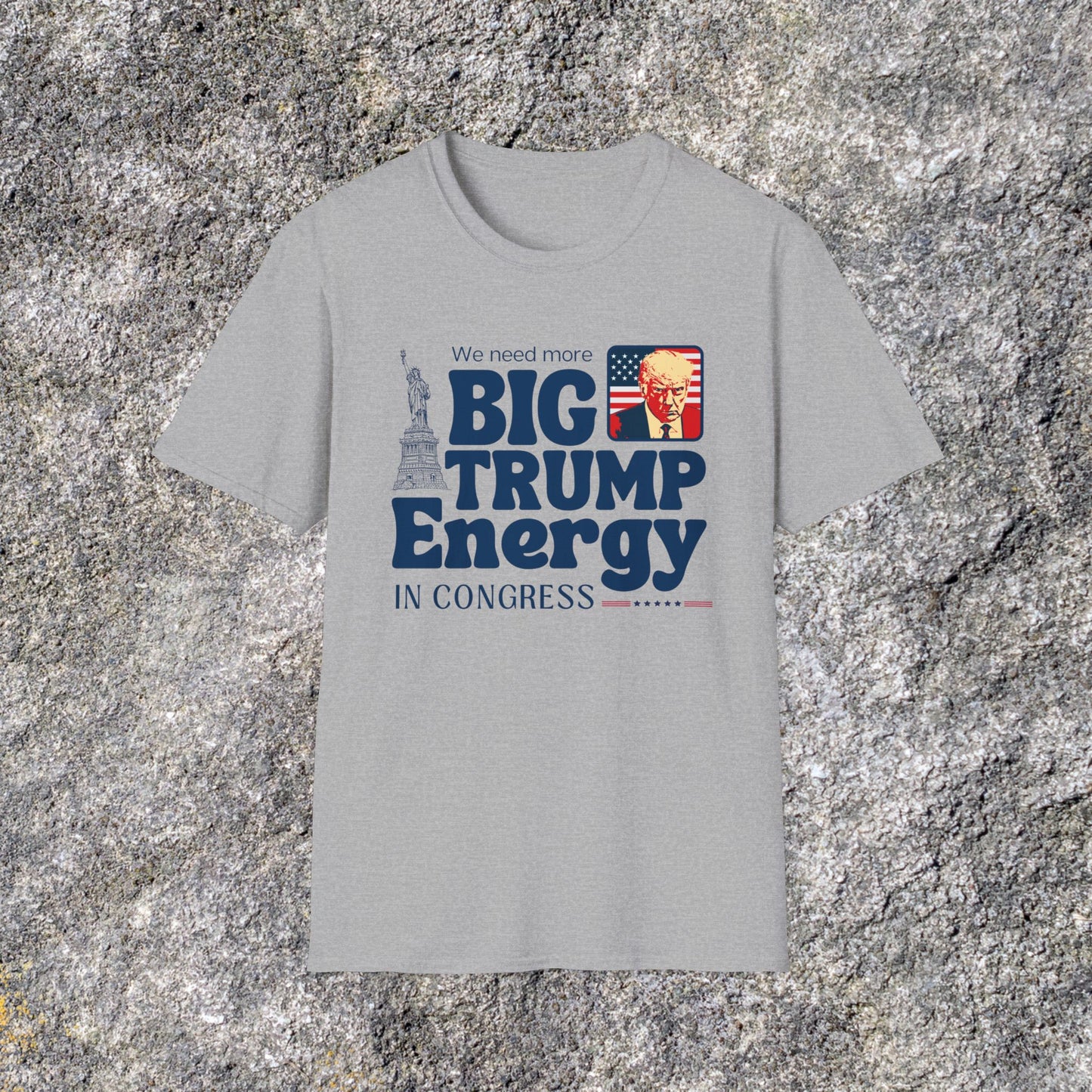 Donald Trump Shirt | Big Trump Energy Shirt | Fight Fight Fight Trumpster | Soft Cotton Shirt | Adult shirt Unisex Ultrasoft Cotton shirt