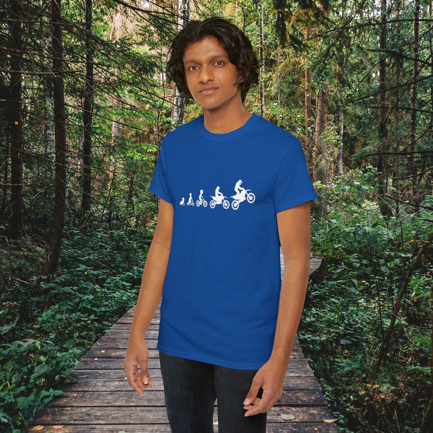 Dirt Bike Evolution T-Shirt | "From Strider to Bicycle to Dirt Bike" | Funny Racing Shirt