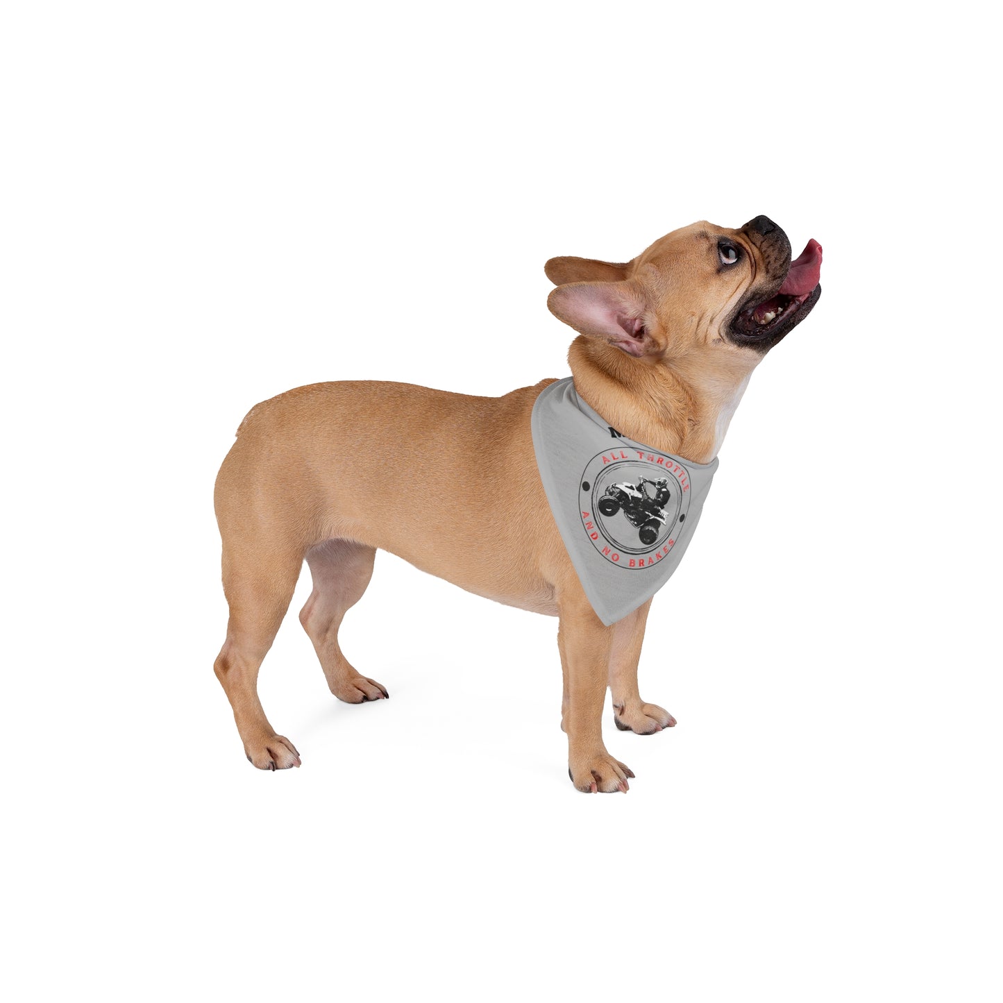 Pet Bandana | My Owner is All Throttle and No Brakes | Racing Shirt for Dogs | Custom Dog Shirt for Riding | Fourwheeler Shirt for Dogs | Custom Dog Bandana