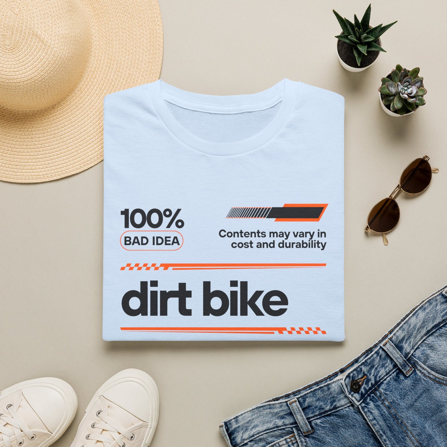Dirt Bike Ingredients T-Shirt | Funny Motocross Men's Riding Shirt
