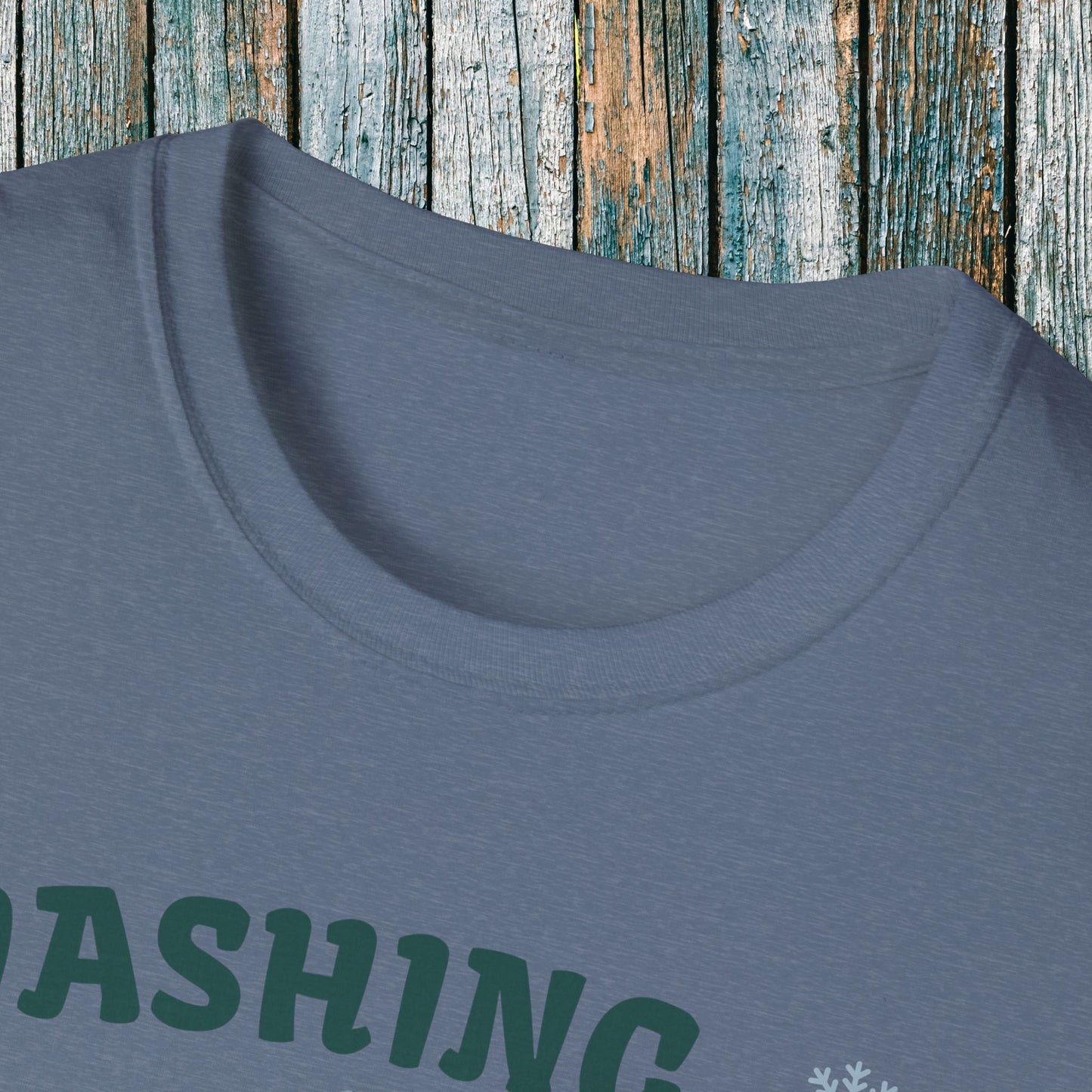 Holiday Fourwheeler Racing Soft Cotton T-Shirt | Dashing Thru the Snow | ATV Ugly Sweater