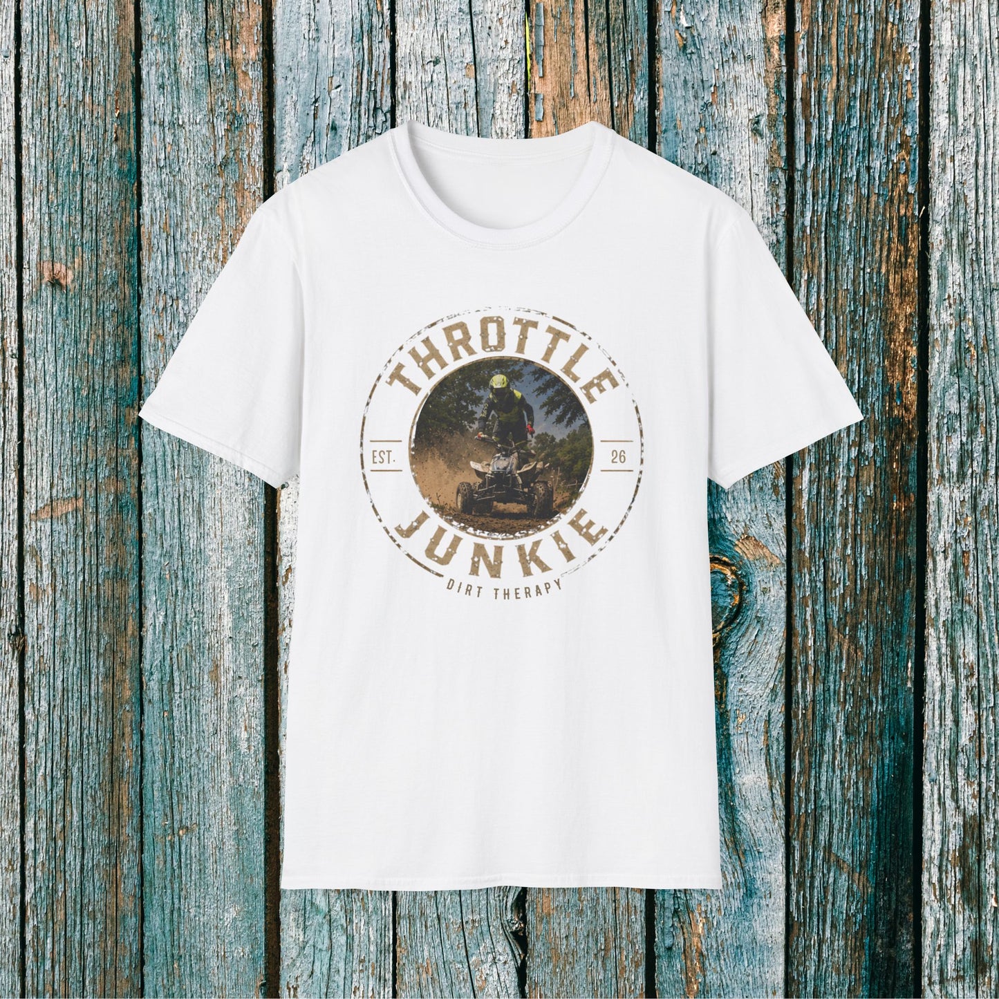 Vintage Trottle Junkie Dirt Therapy Shirt | Honda 450 ATV Racing | AXC Arkansas Pro Racing Series | Dickerson