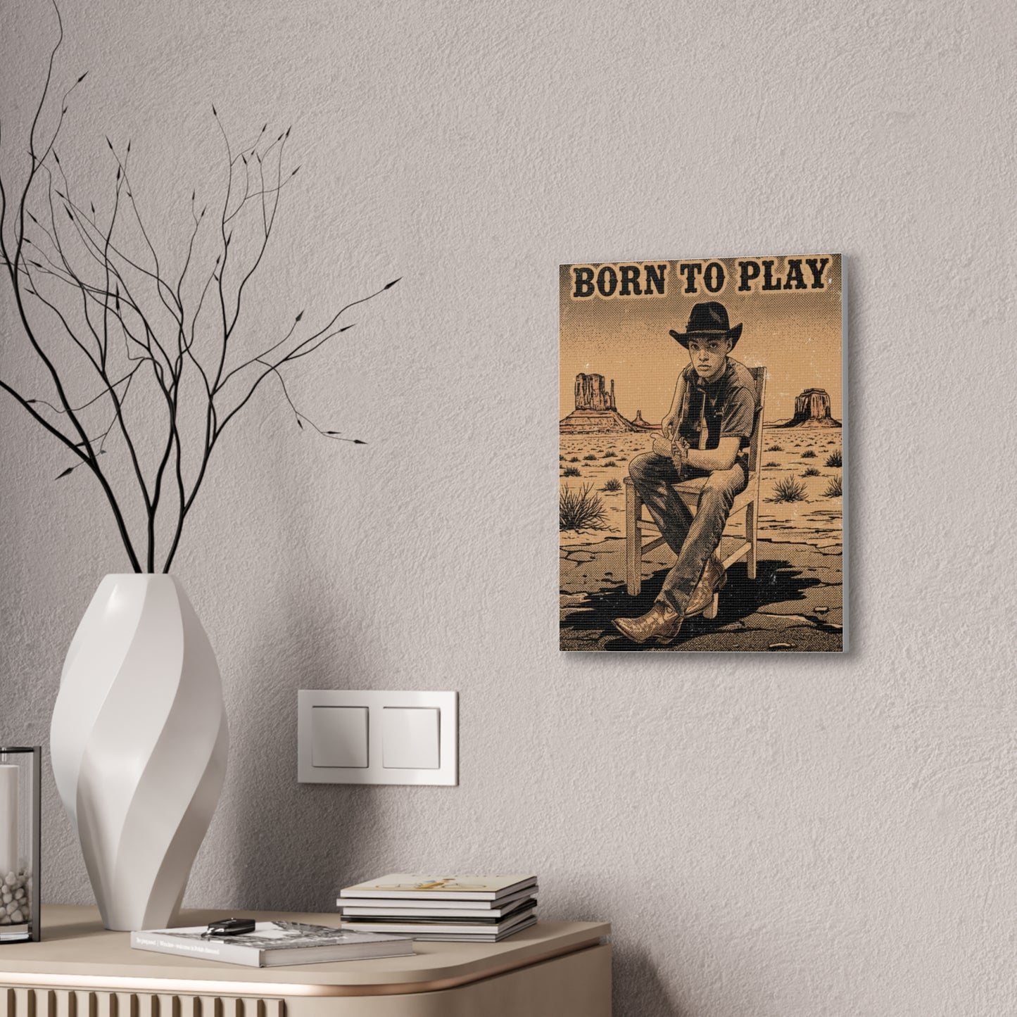 Born to Play Music Festival Ozark Overdrive poster Canvas Stretched | Power of Music wall art