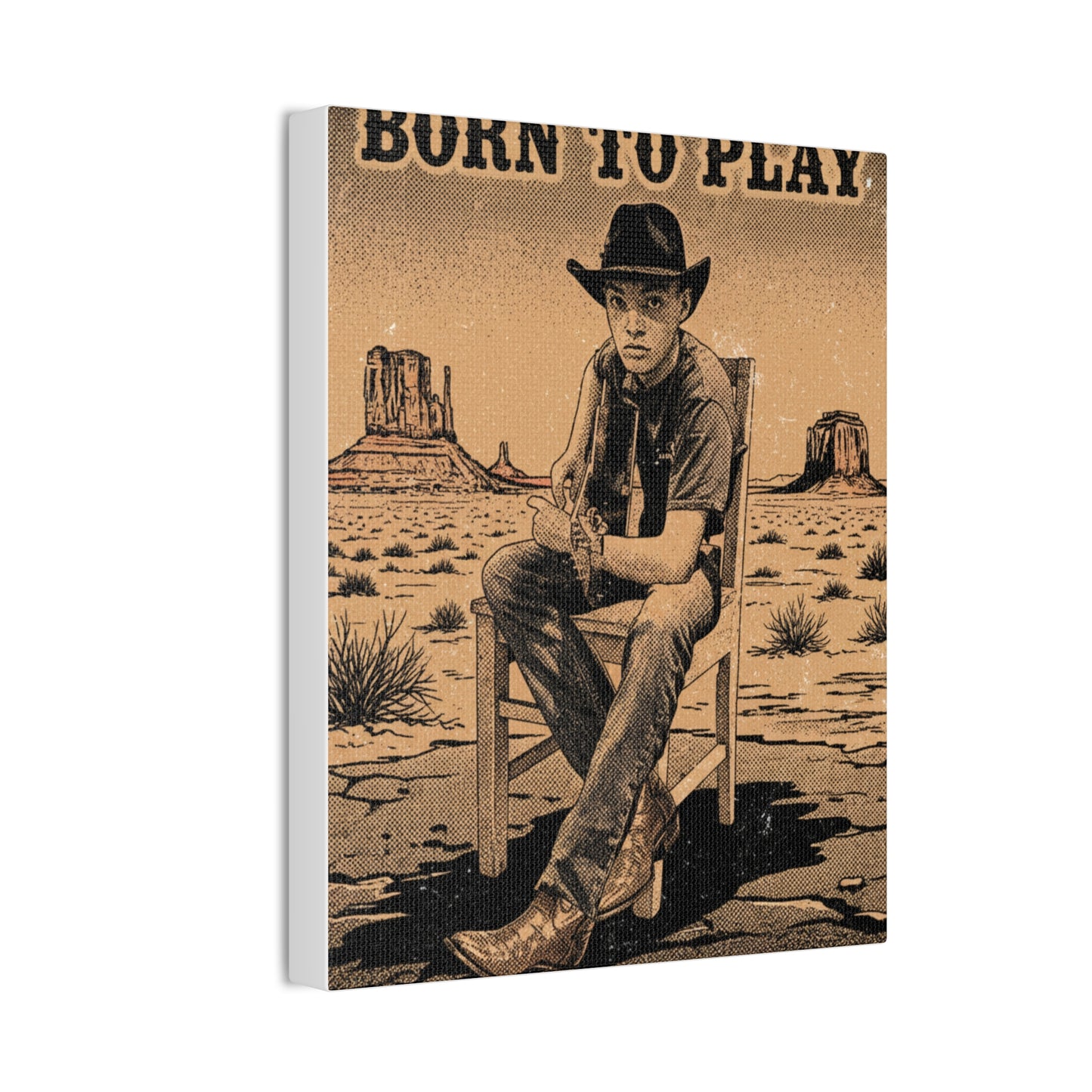 Born to Play Music Festival Ozark Overdrive poster Canvas Stretched | Power of Music wall art