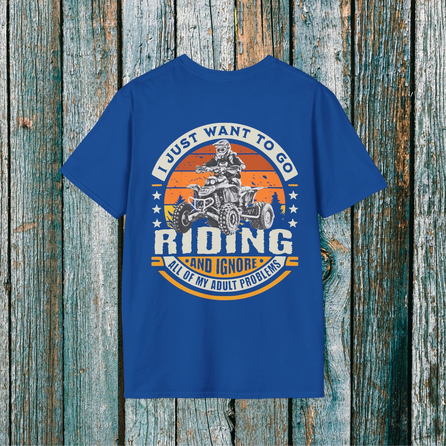 Honda 400EX 'I Just Want to Go Riding and Ignore All My Adult Problems' T-Shirt | ATV Riding shirt